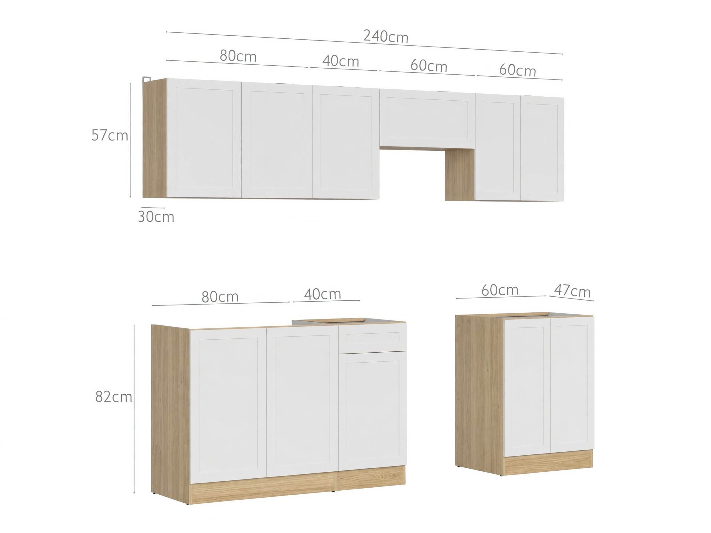 Modulaire keukenset Line White 119