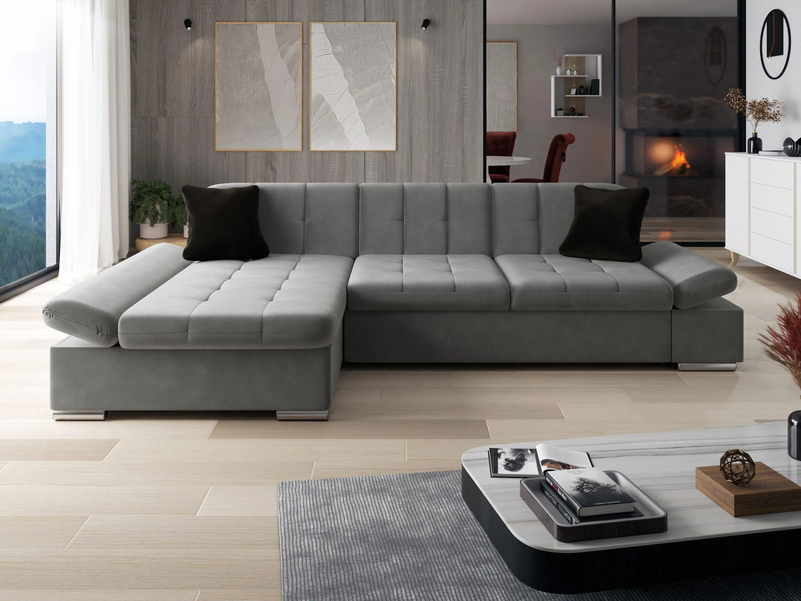 Hoekbank Comfivo Sanitas I (Magic Velvet 2217 + Magic Velvet 2219)
