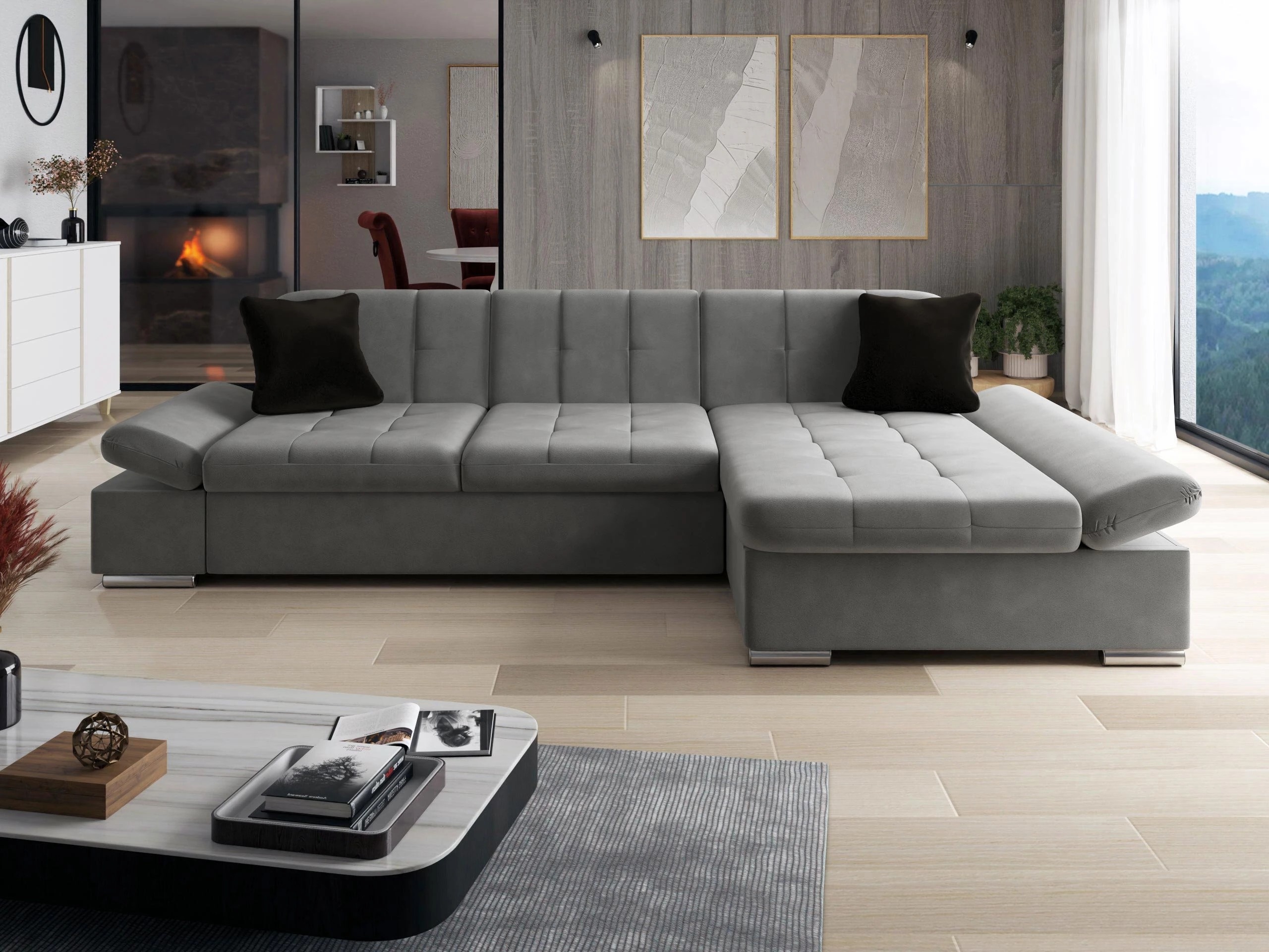 Hoekbank Comfivo Sanitas I (Magic Velvet 2217 + Magic Velvet 2219)
