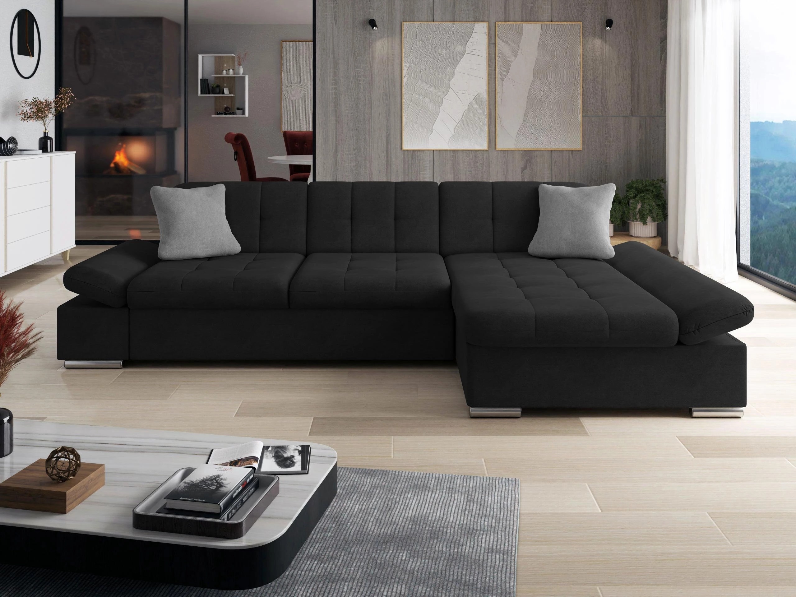 Hoekbank Comfivo Sanitas I (Uttario Velvet 2980 + Uttario Velvet 2972)