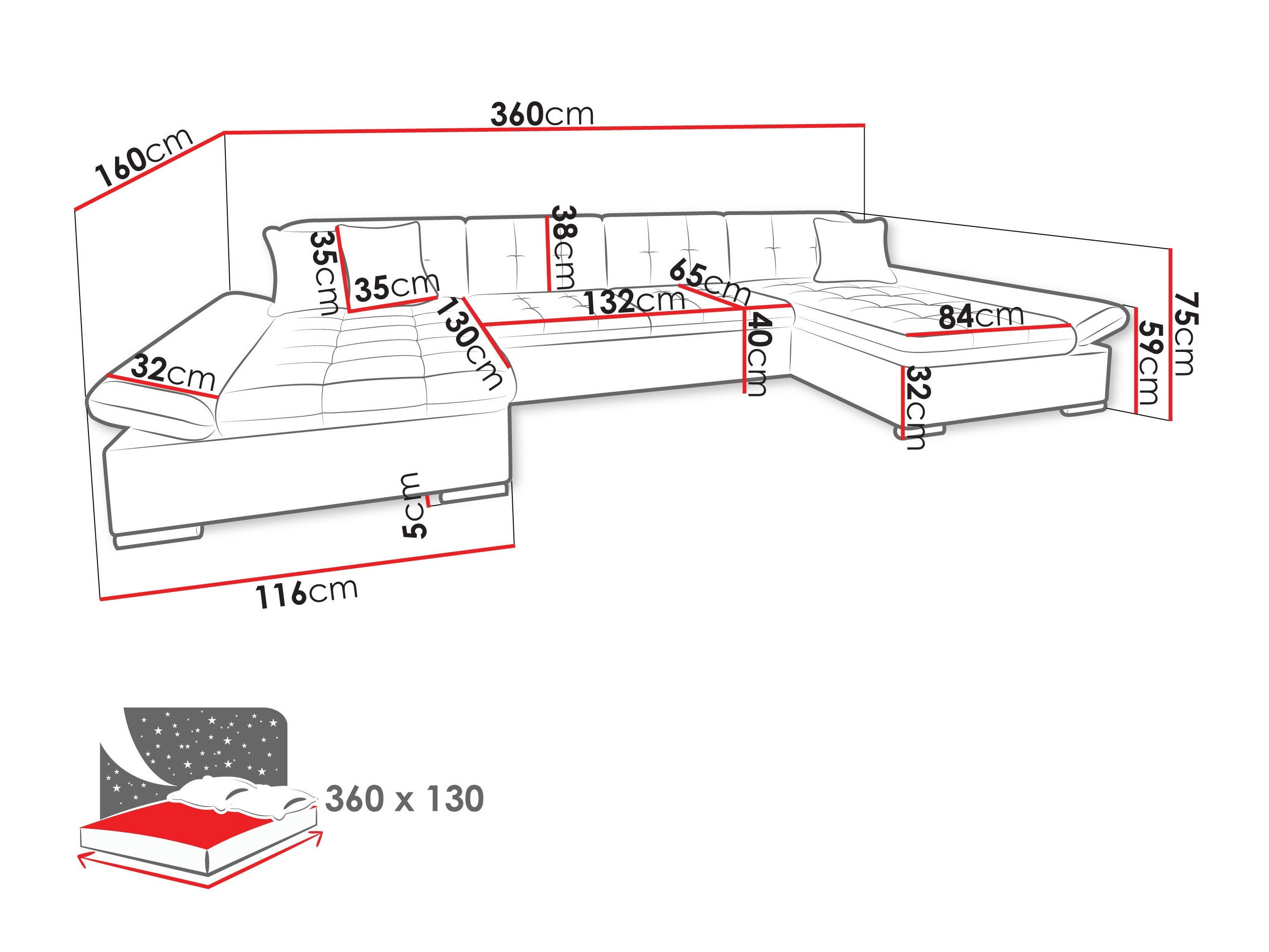 Hoekbank Comfivo Ficus (Flow 22)