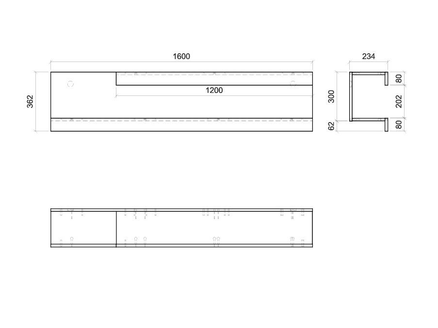 Wandplank Orlcali 104