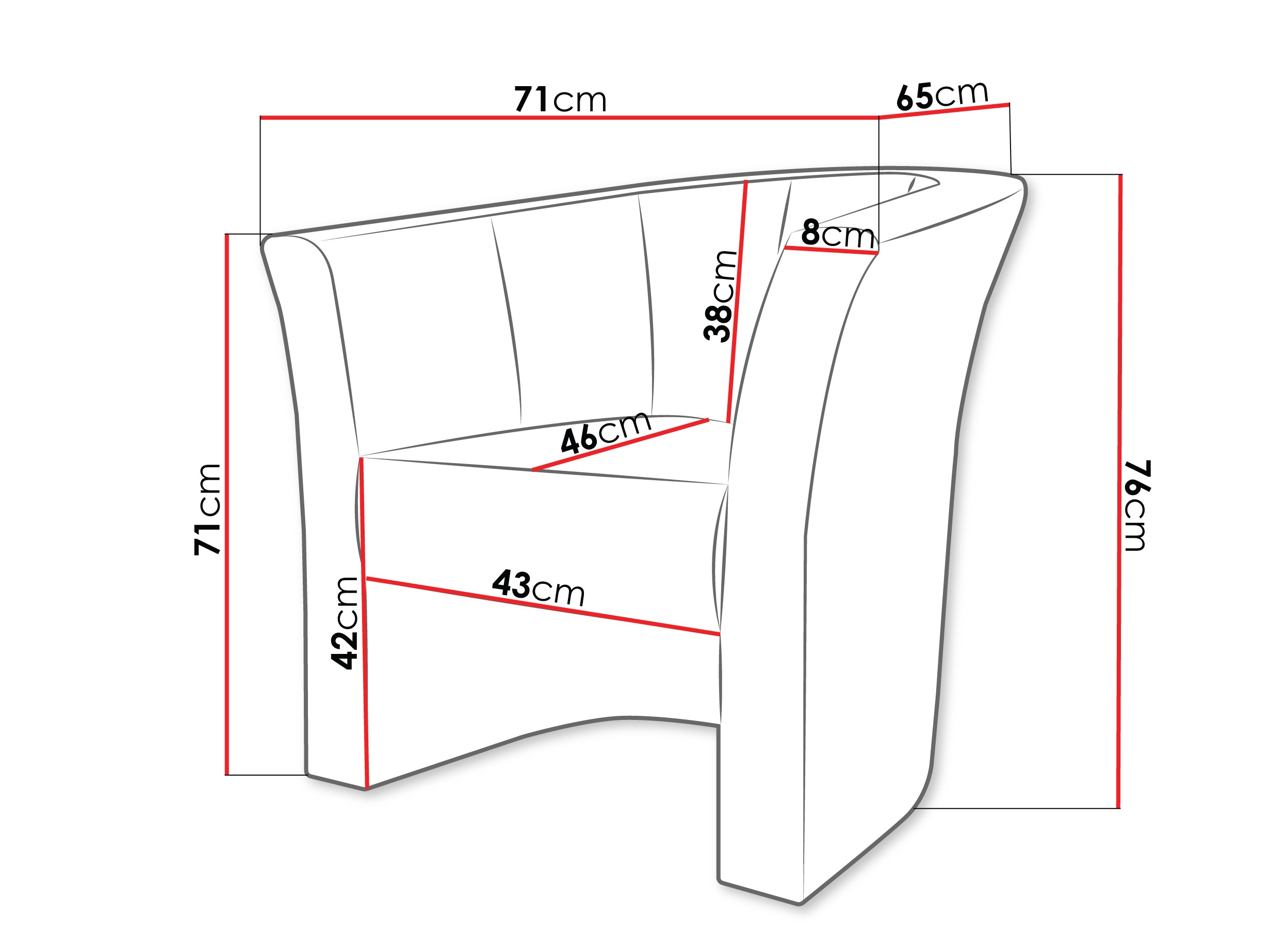Fauteuil Meriden 100 (Lambi 11)