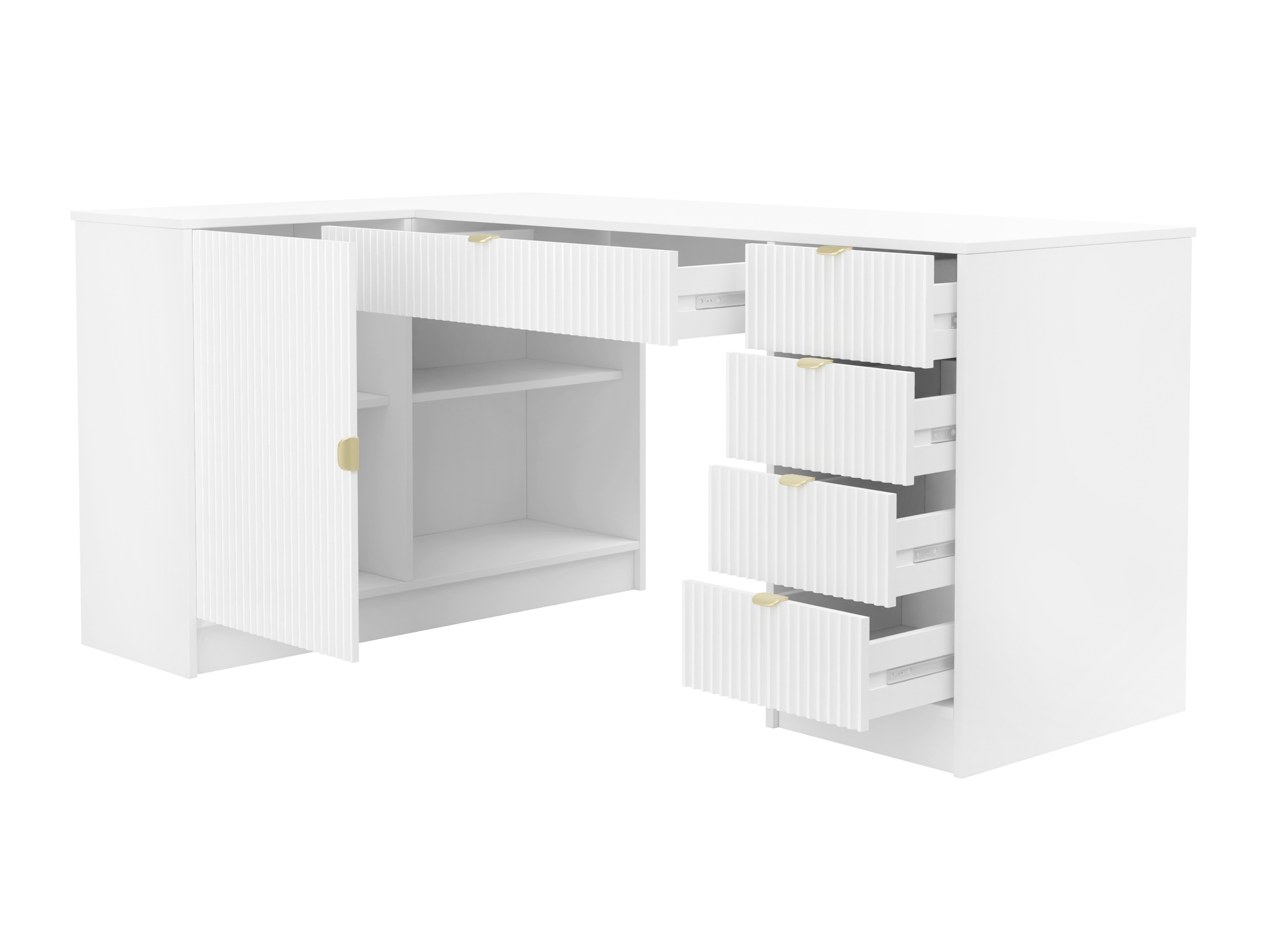 Hoekbureau Comfivo Papilio II (Wit)