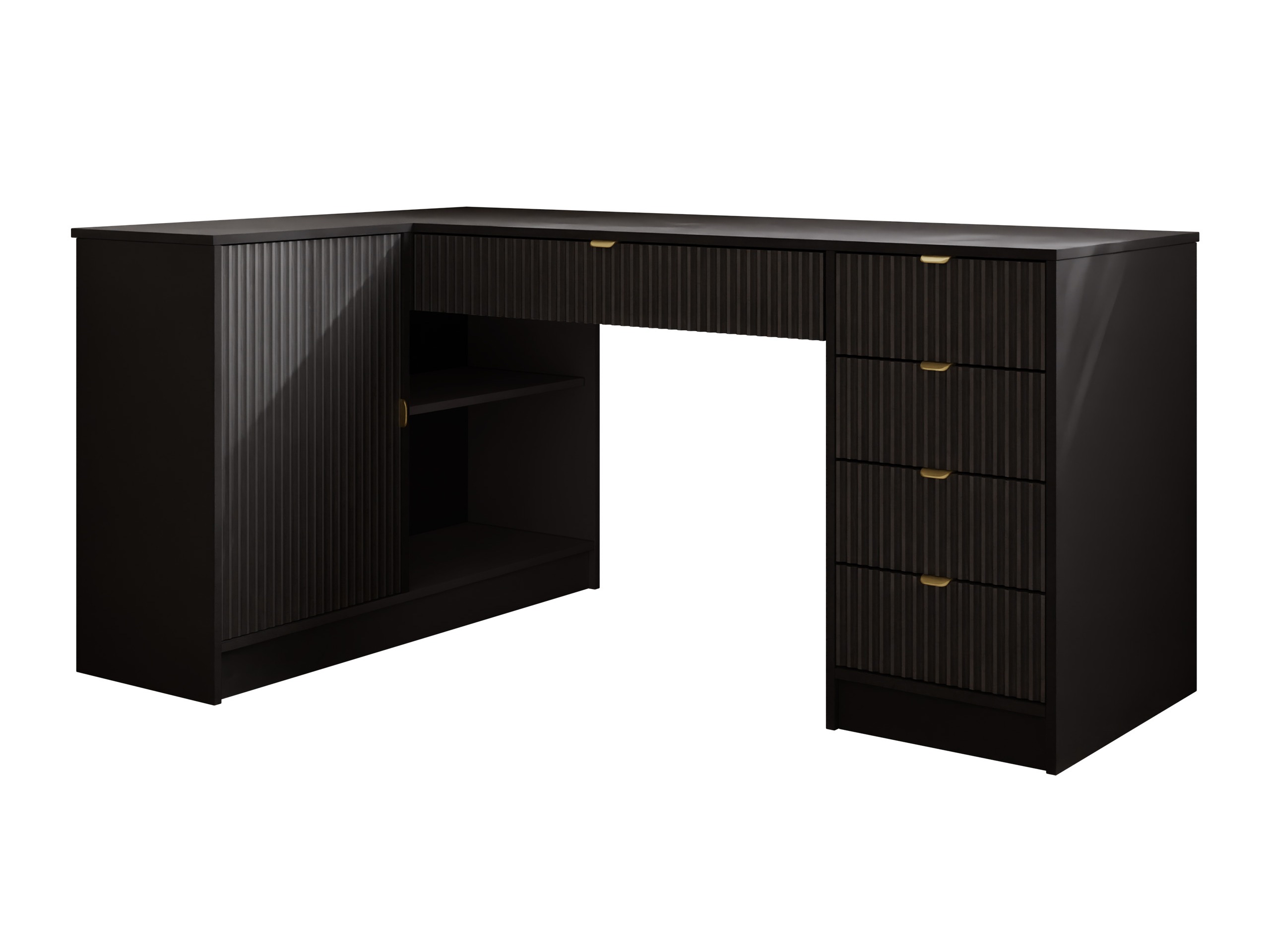 Hoekbureau Comfivo Papilio II (Zwart)