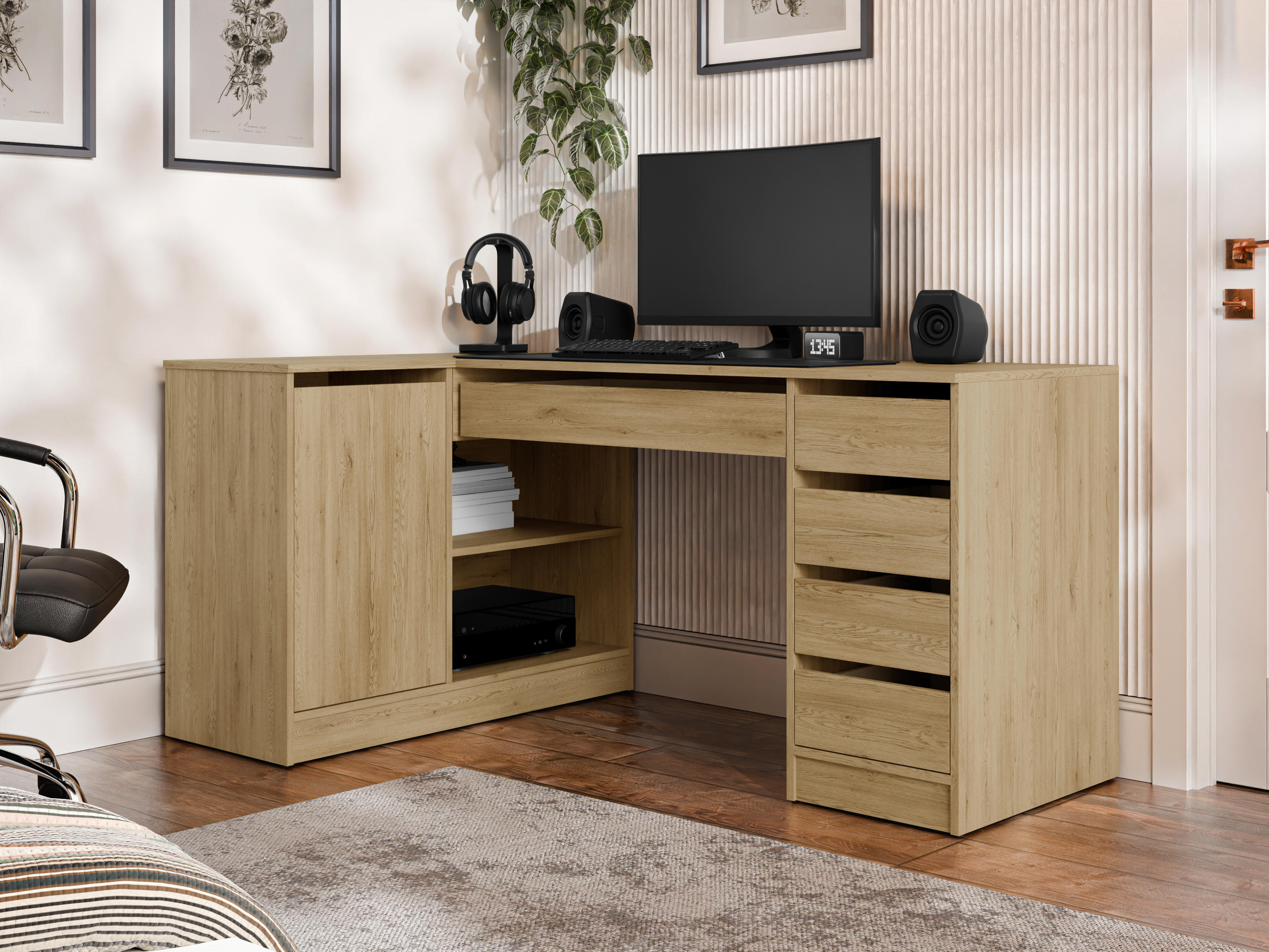 Hoekbureau Comfivo Terros III (Eiken)