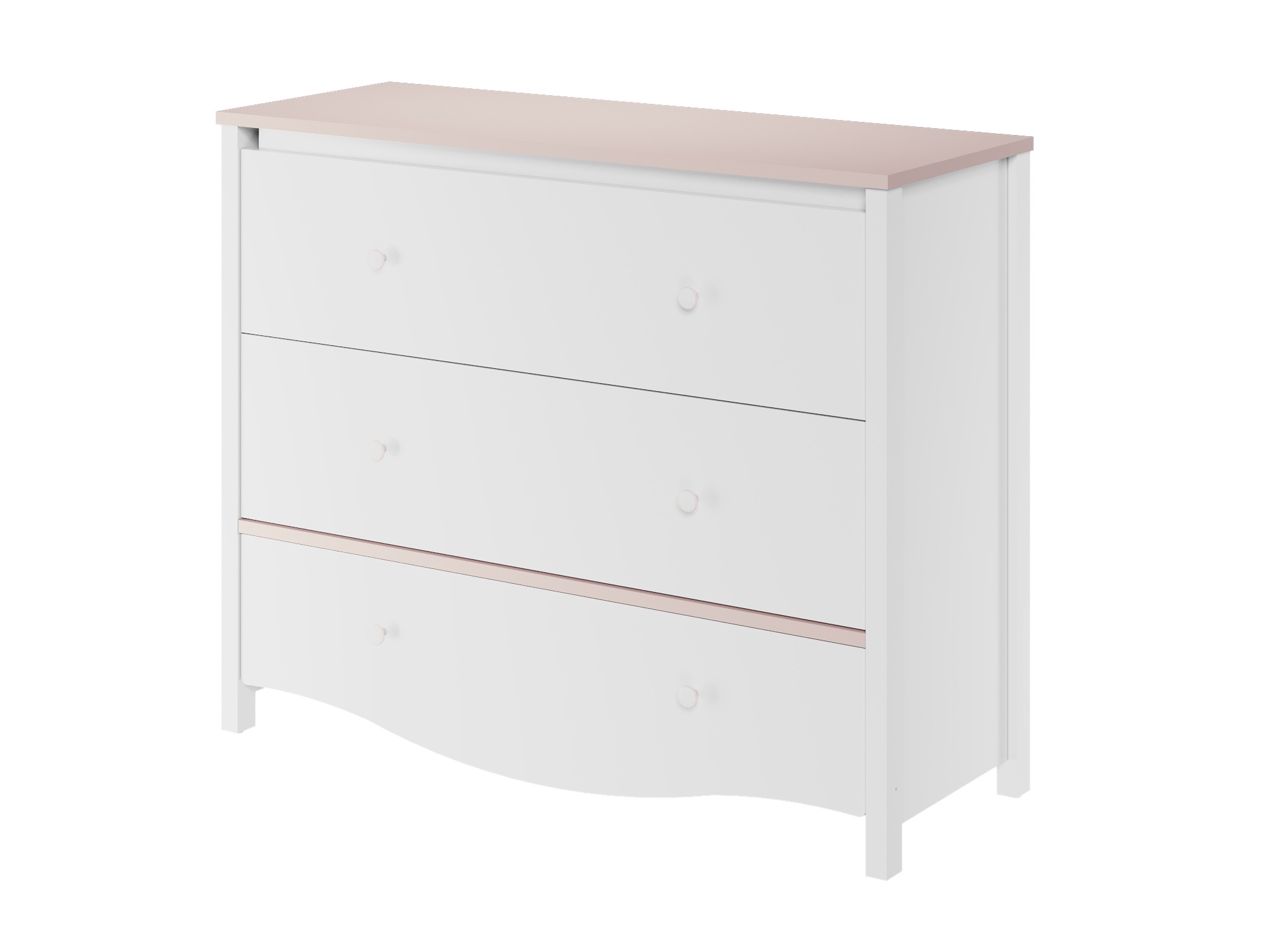 Ladekast Velferi 125 (Wit + Roze)