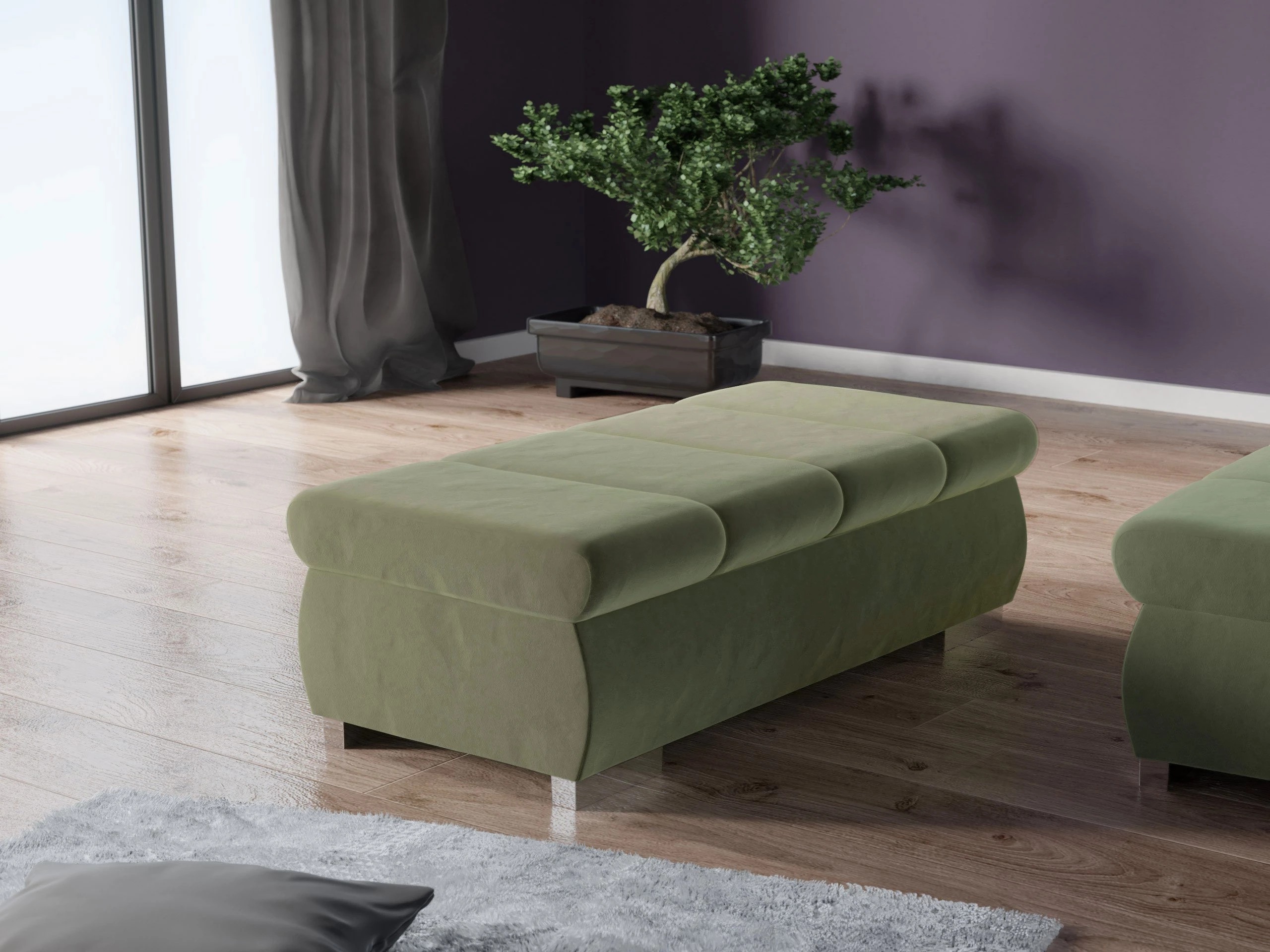 Gestoffeerde bank Comfivo Olivetum I (Magic Velvet 2243)