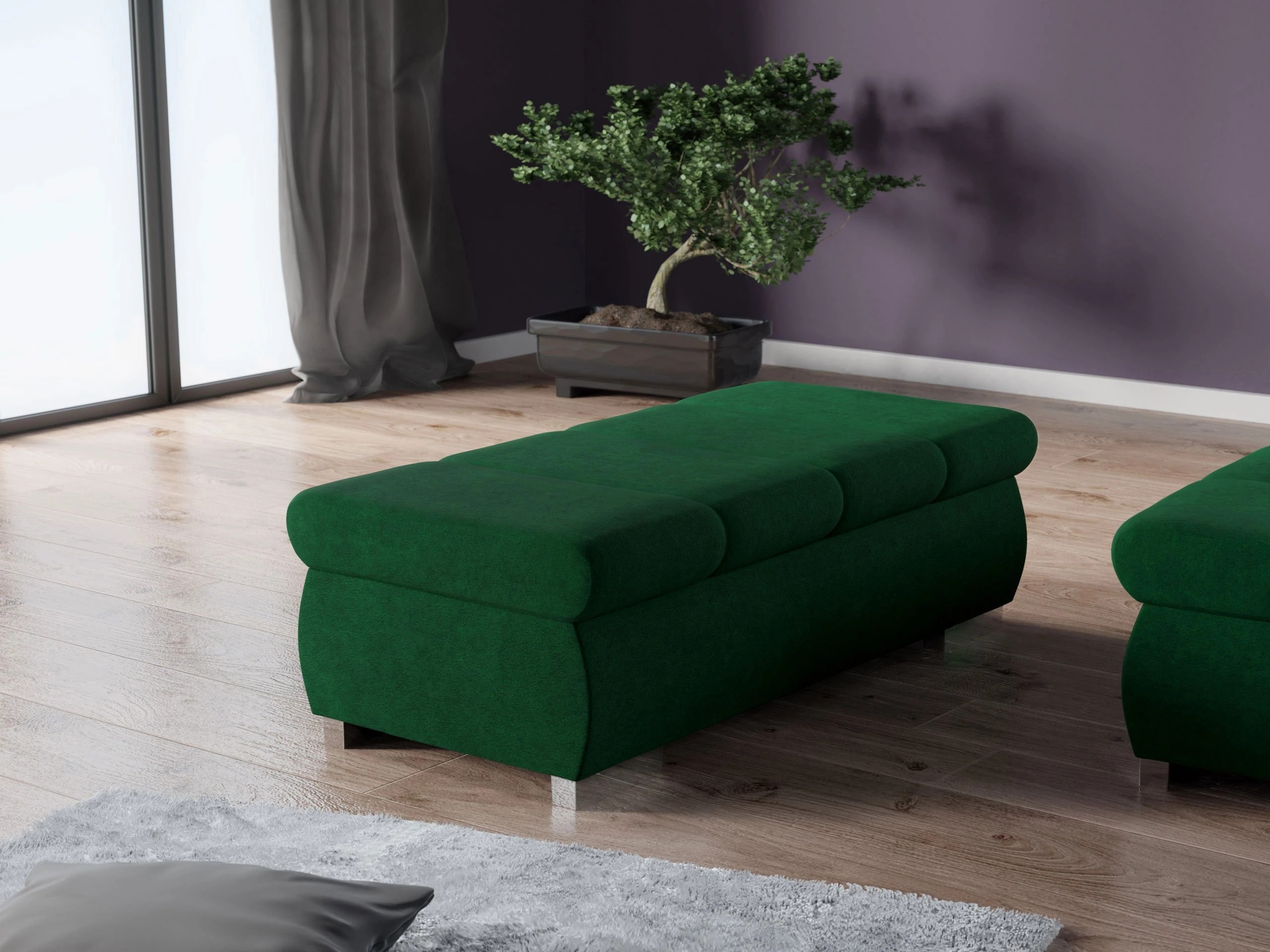 Gestoffeerde bank Comfivo Olivetum I (Uttario Velvet 2951)