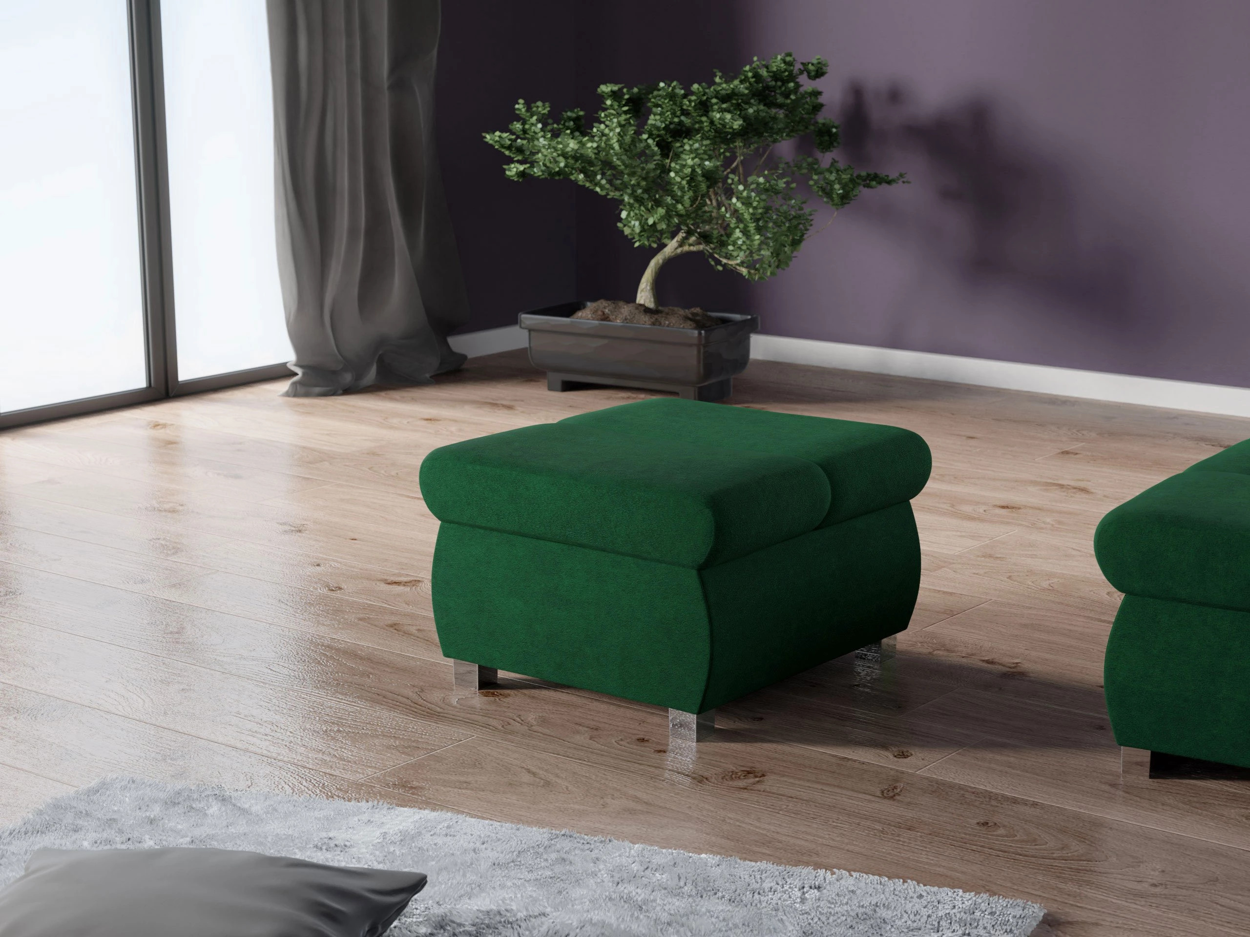 Poef Comfivo Olivetum (Uttario Velvet 2951)