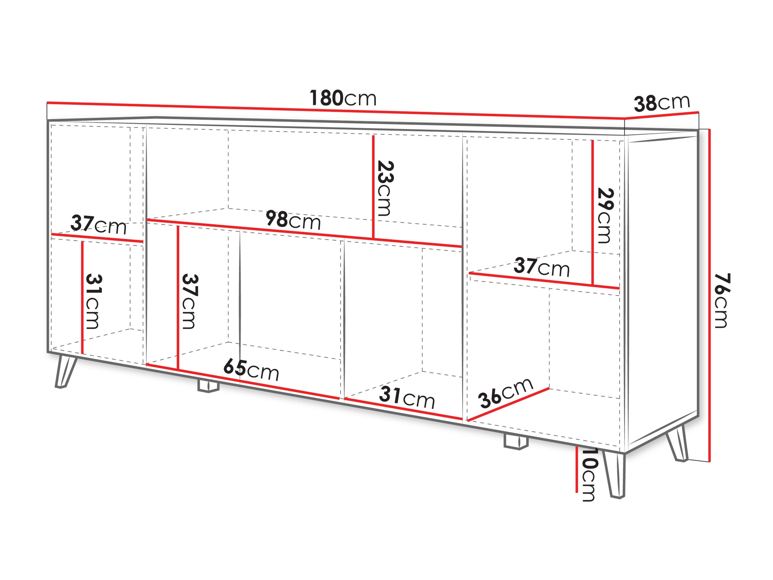 Dressoir Levtive 103 (Wit)