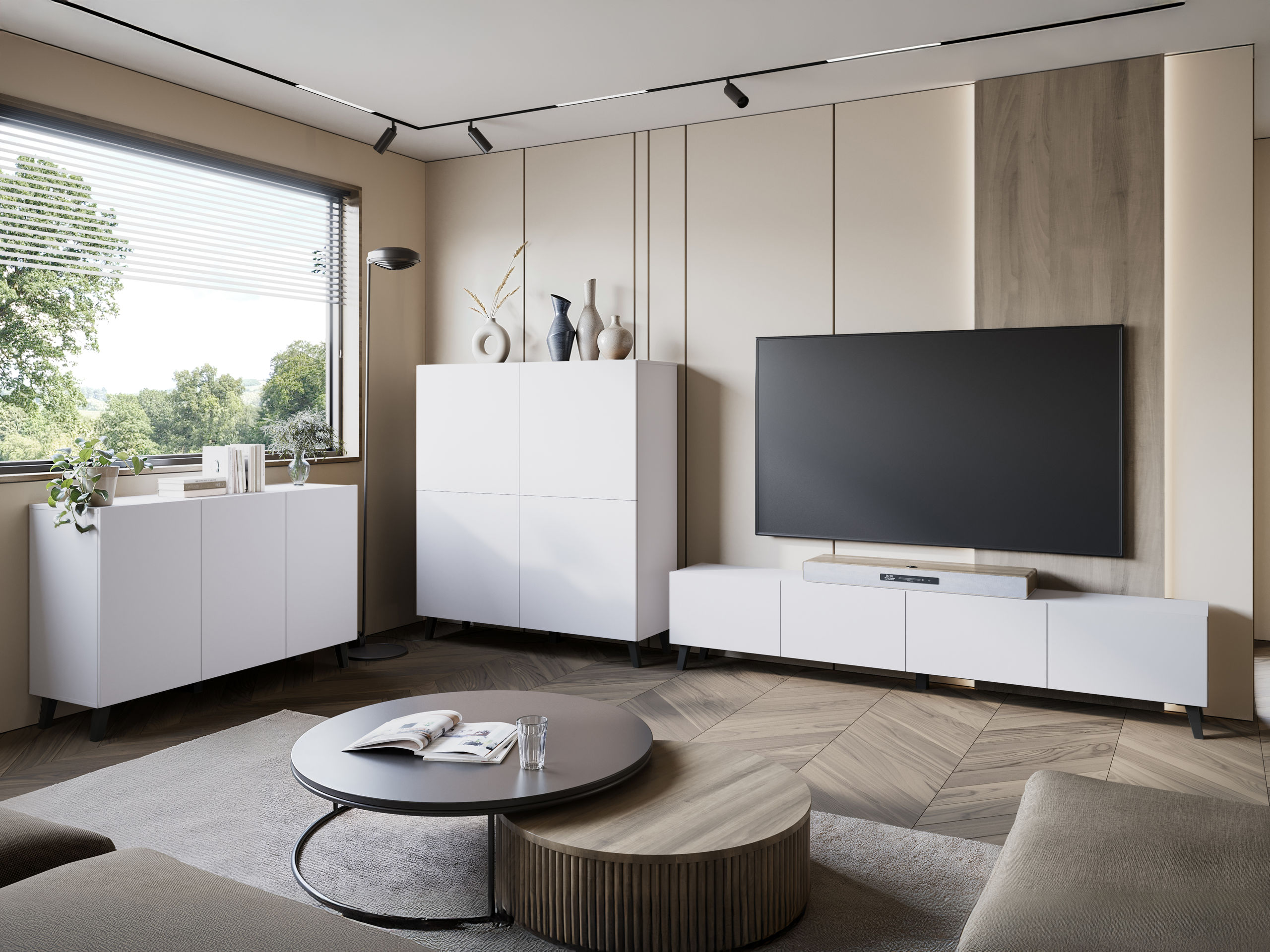 Woonkamerset Levtive 105 (Wit)