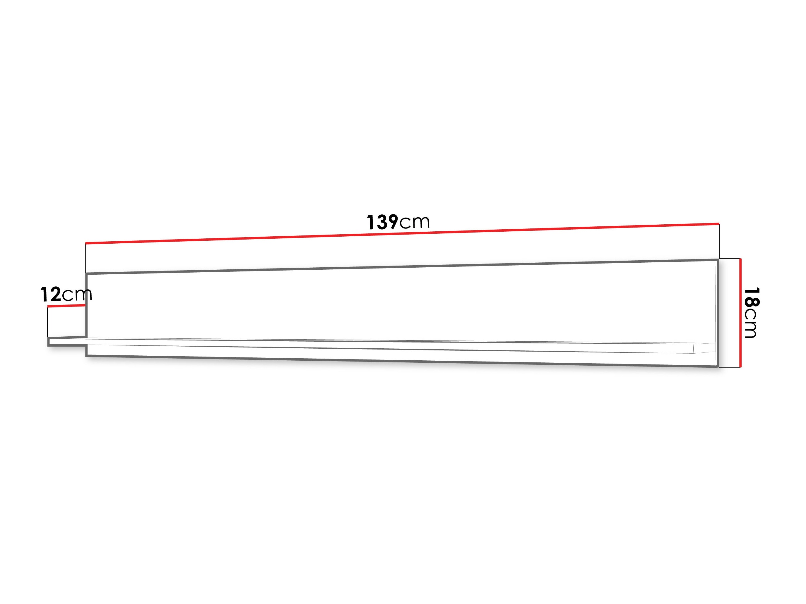 Wandplank Mirfivo 105 (Kasjmier)