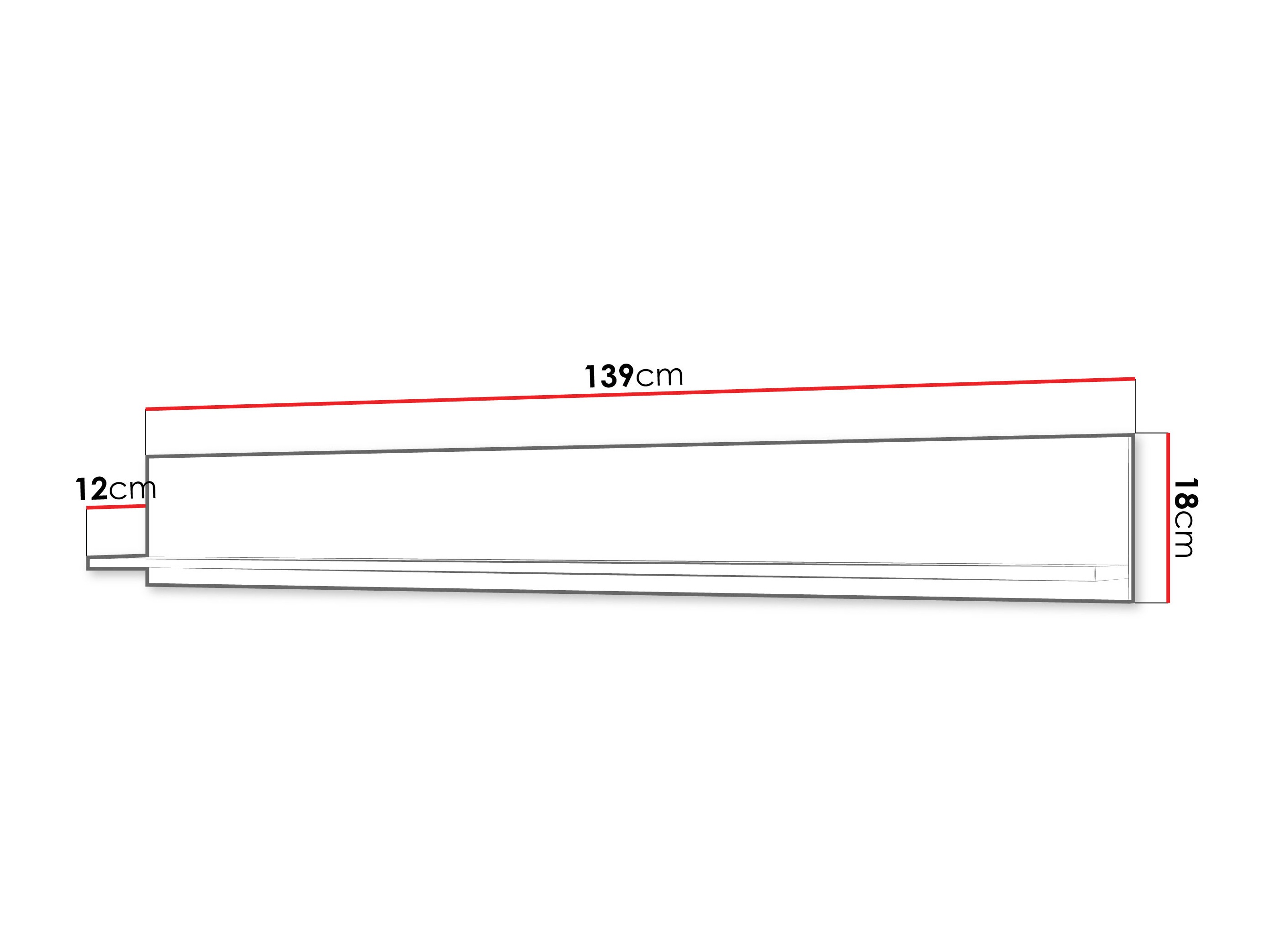 Wandplank Mirfivo 105 (Wit)