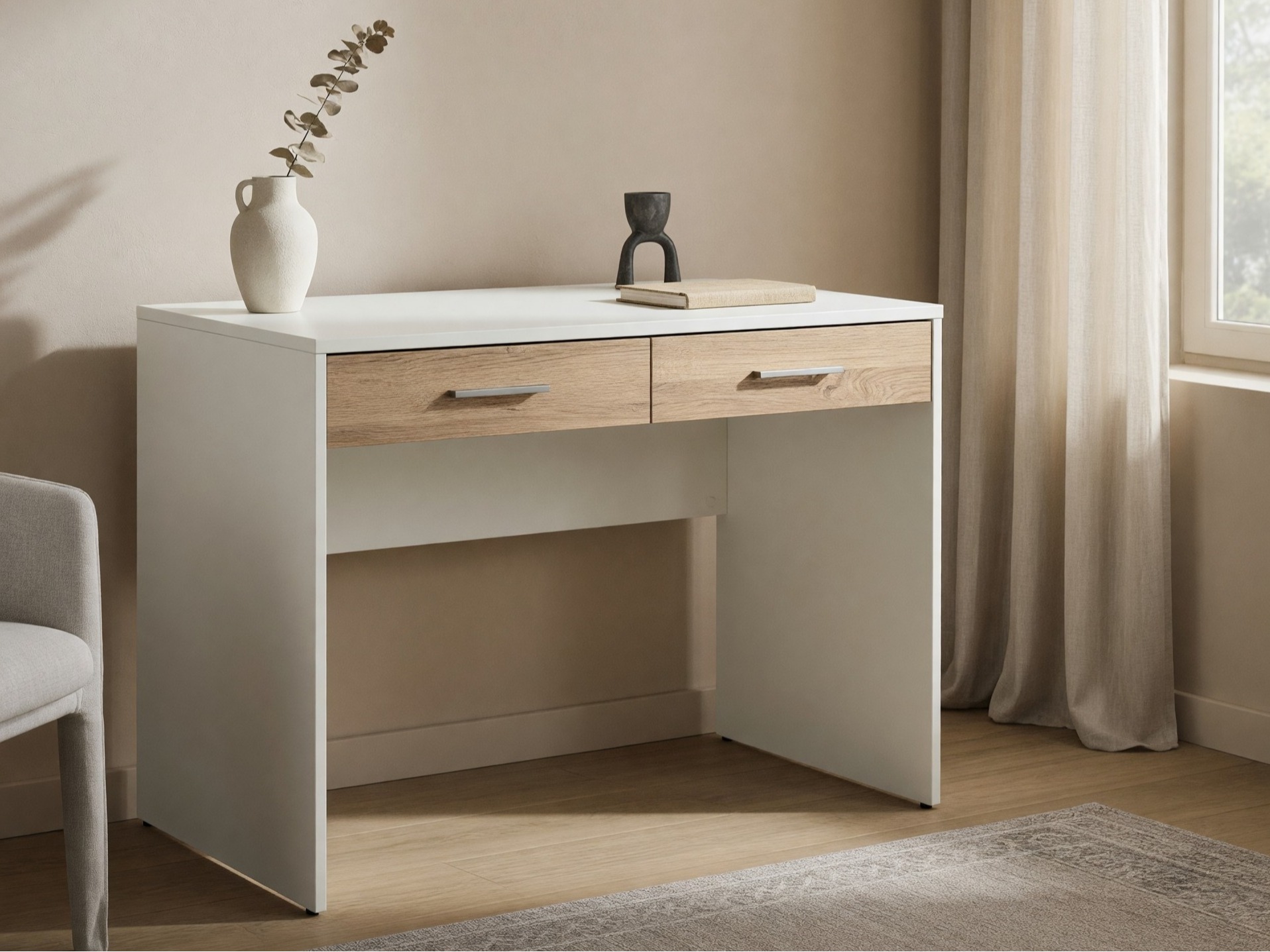 Bureau Novsore 109 (Wit + Sonoma eik)