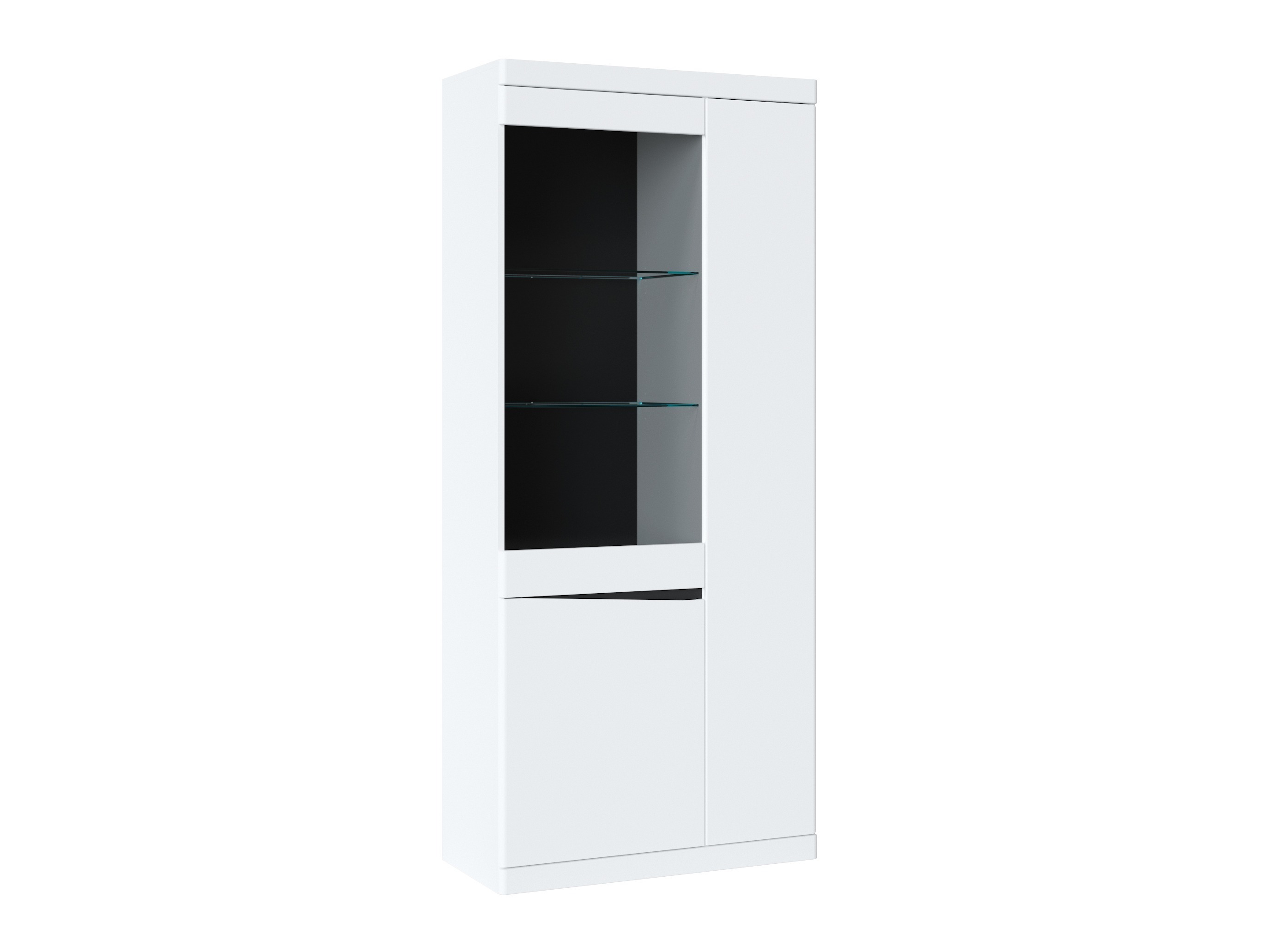 Boekenkast Venlori 128 (Wit + Grafiet)