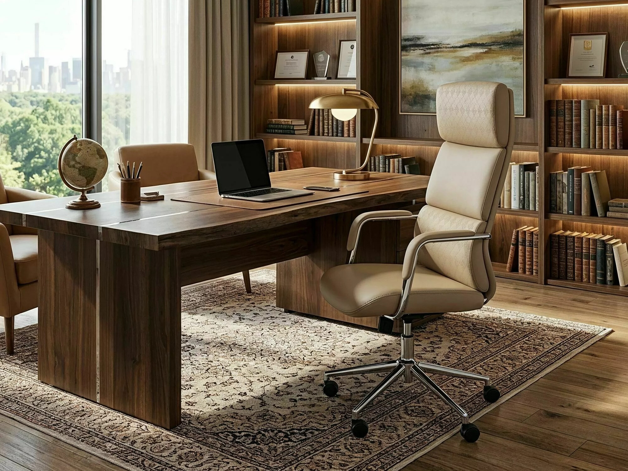 Bureaustoel Detroit 950 (Crème)