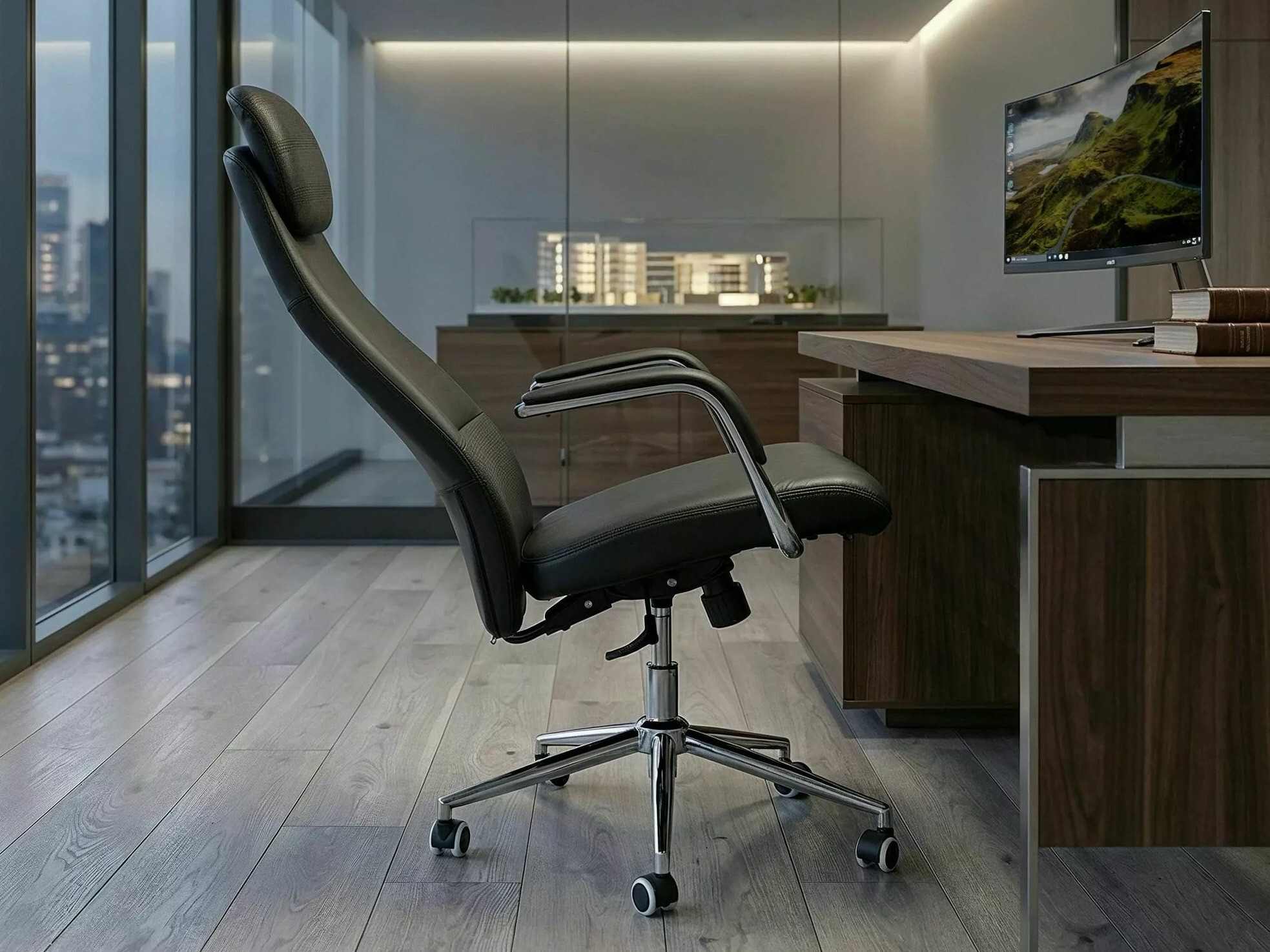 Bureaustoel Detroit 951 (Zwart)