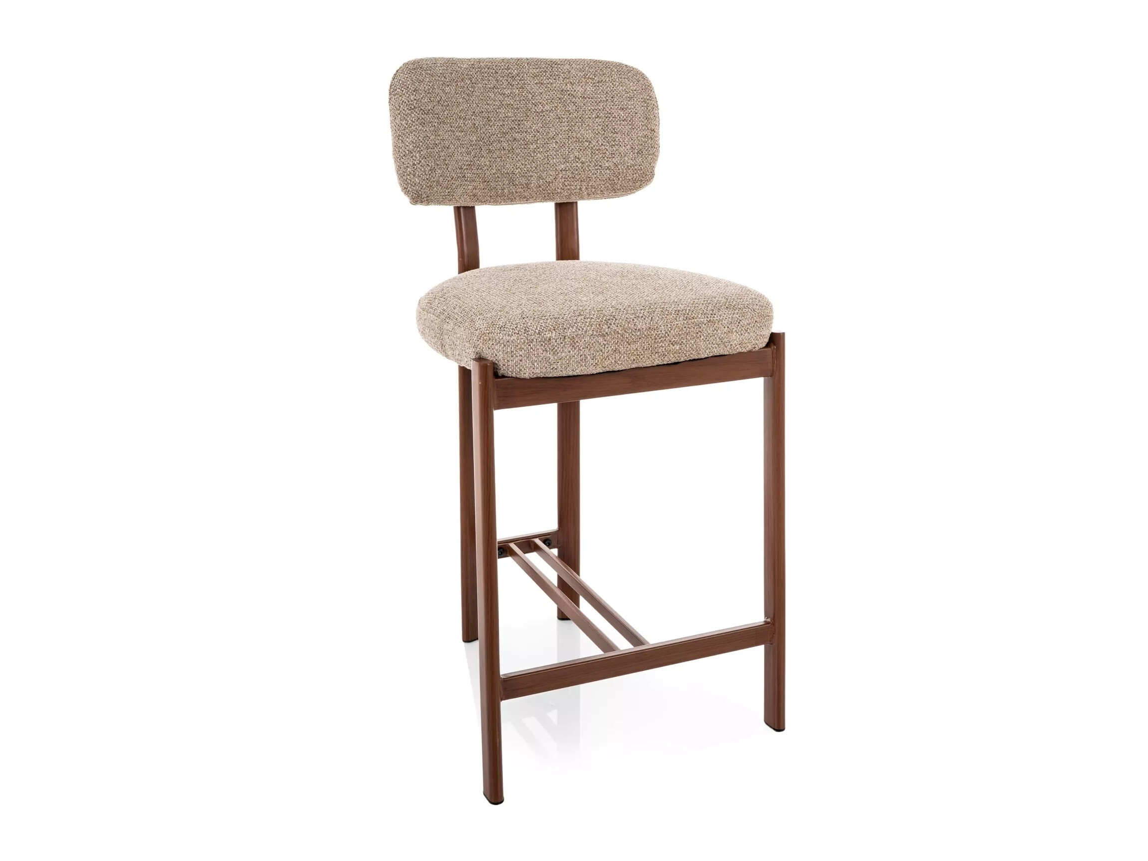 Counterstoel Detroit 956 (Lichtbruin + Notenhout)