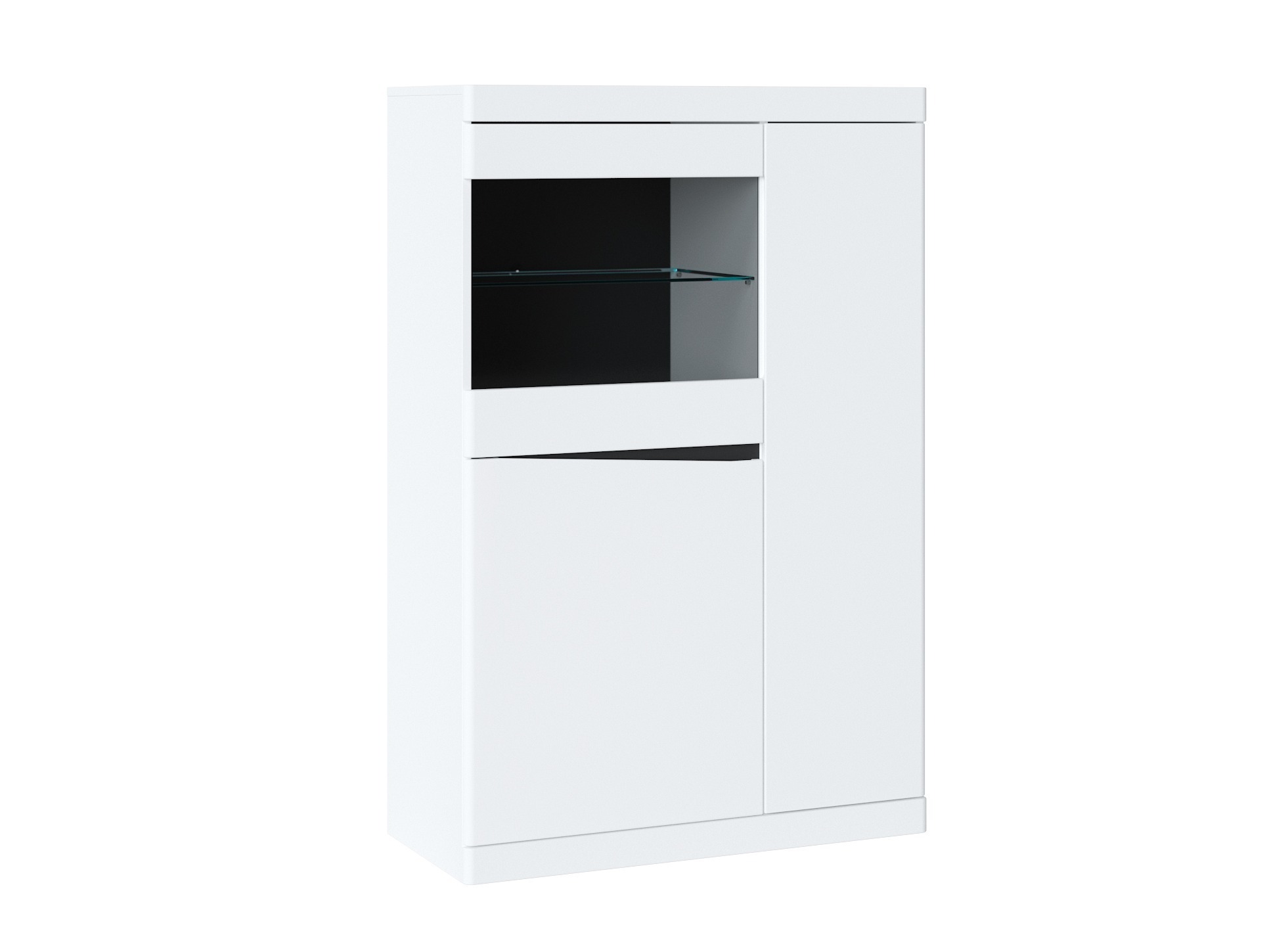 Boekenkast Venlori 129 (Wit + Grafiet)