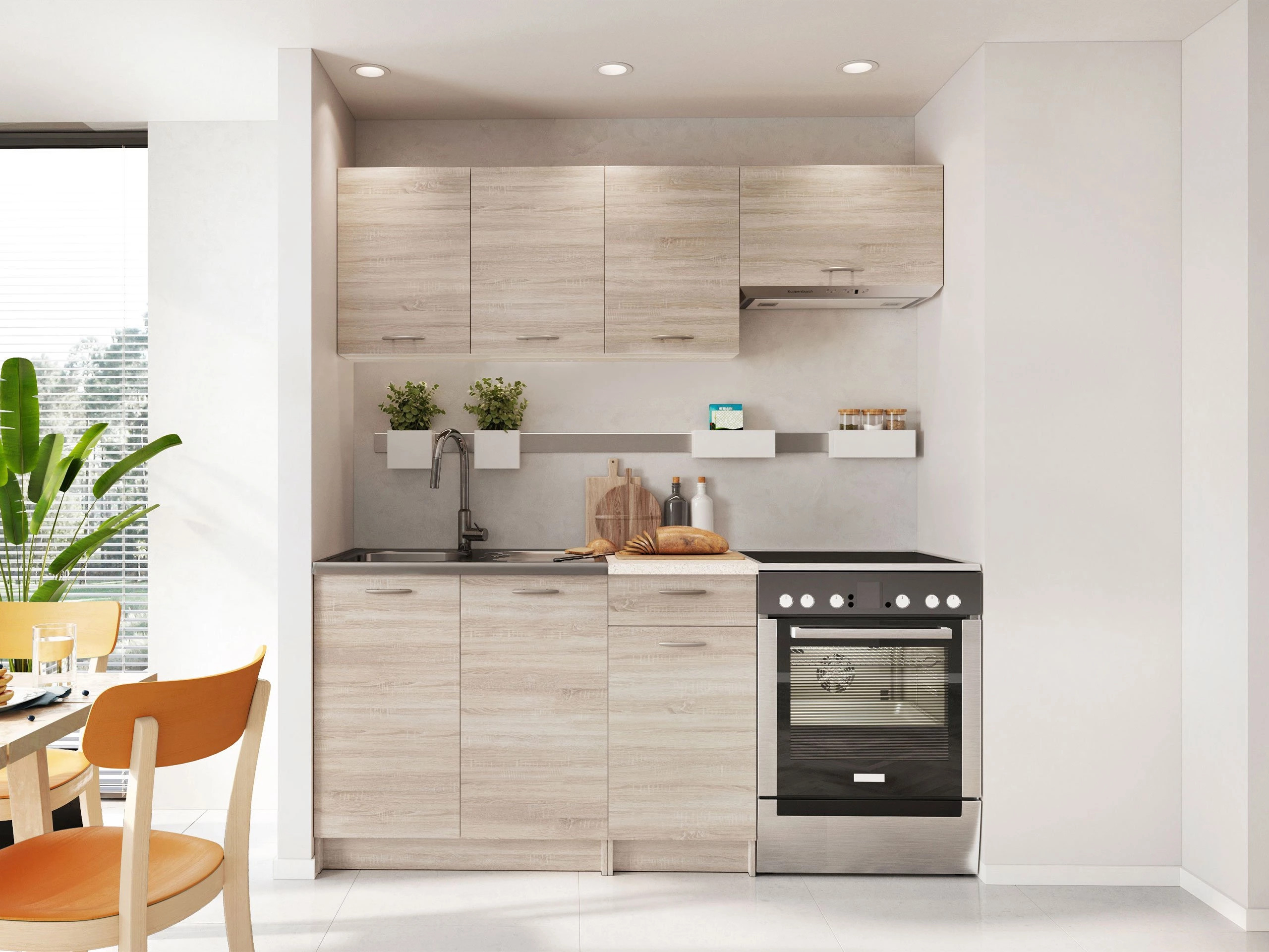 Keukenset Ota (Sonoma eik + Beige)