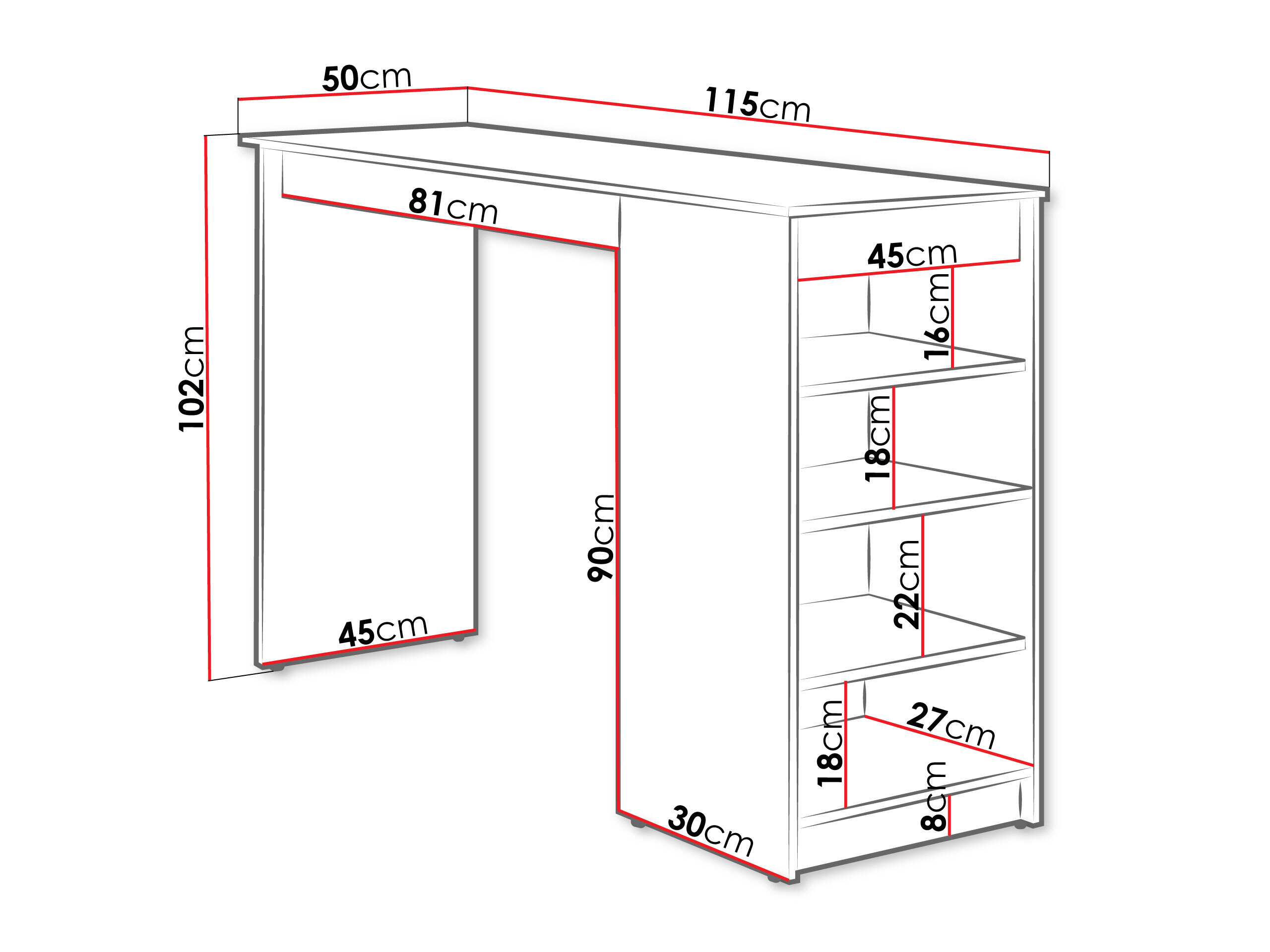 Bartafel Comfivo Cedrus (Wit)