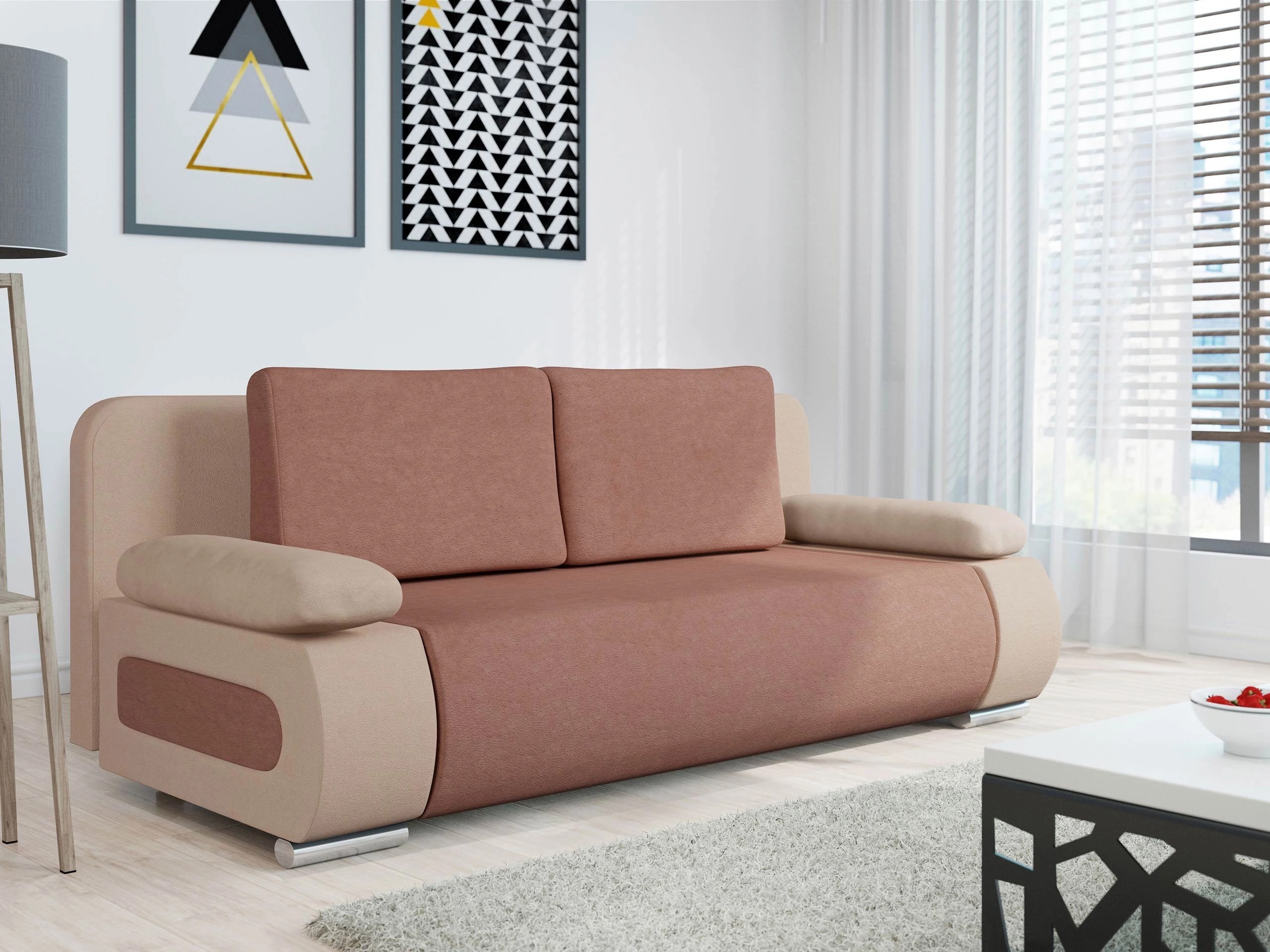 Slaapbank Comfivo Pudor (Uttario Velvet 2956 + Uttario Velvet 2955)