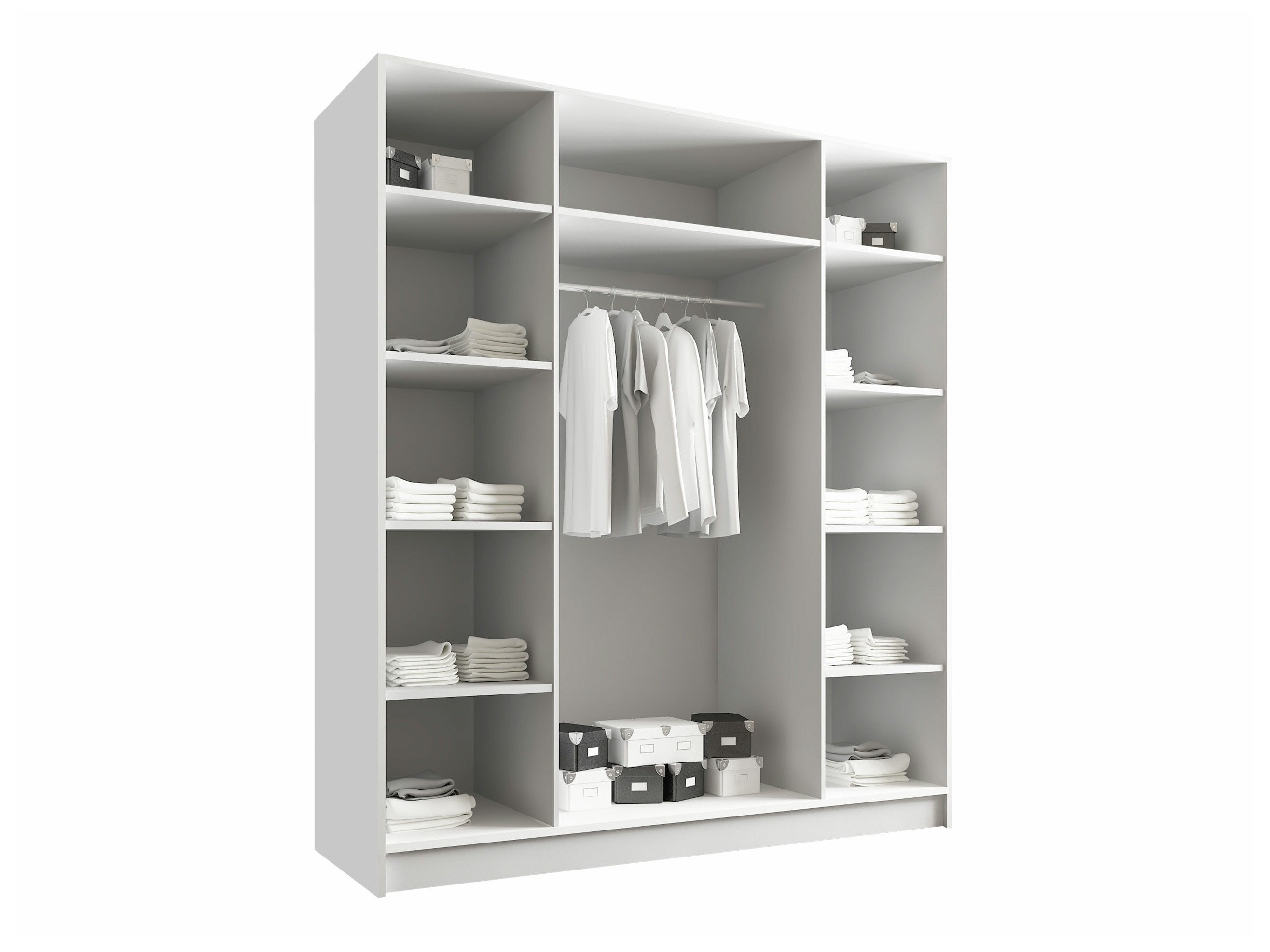 Kledingkast Closico Navor II (Wit)