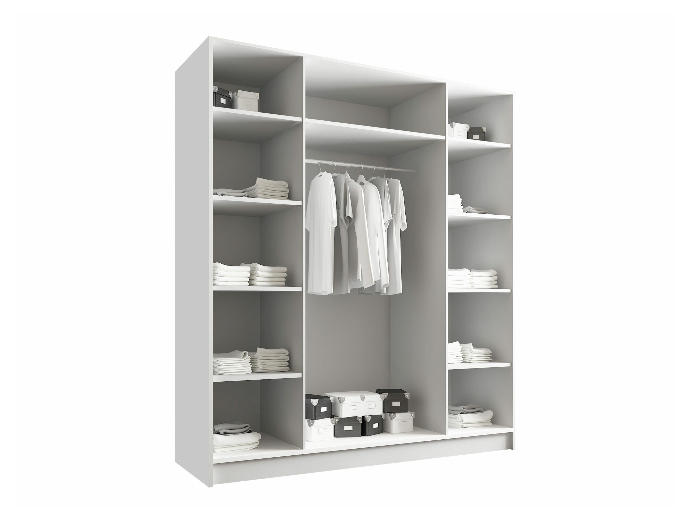 Kledingkast Closico Navor III (Wit)