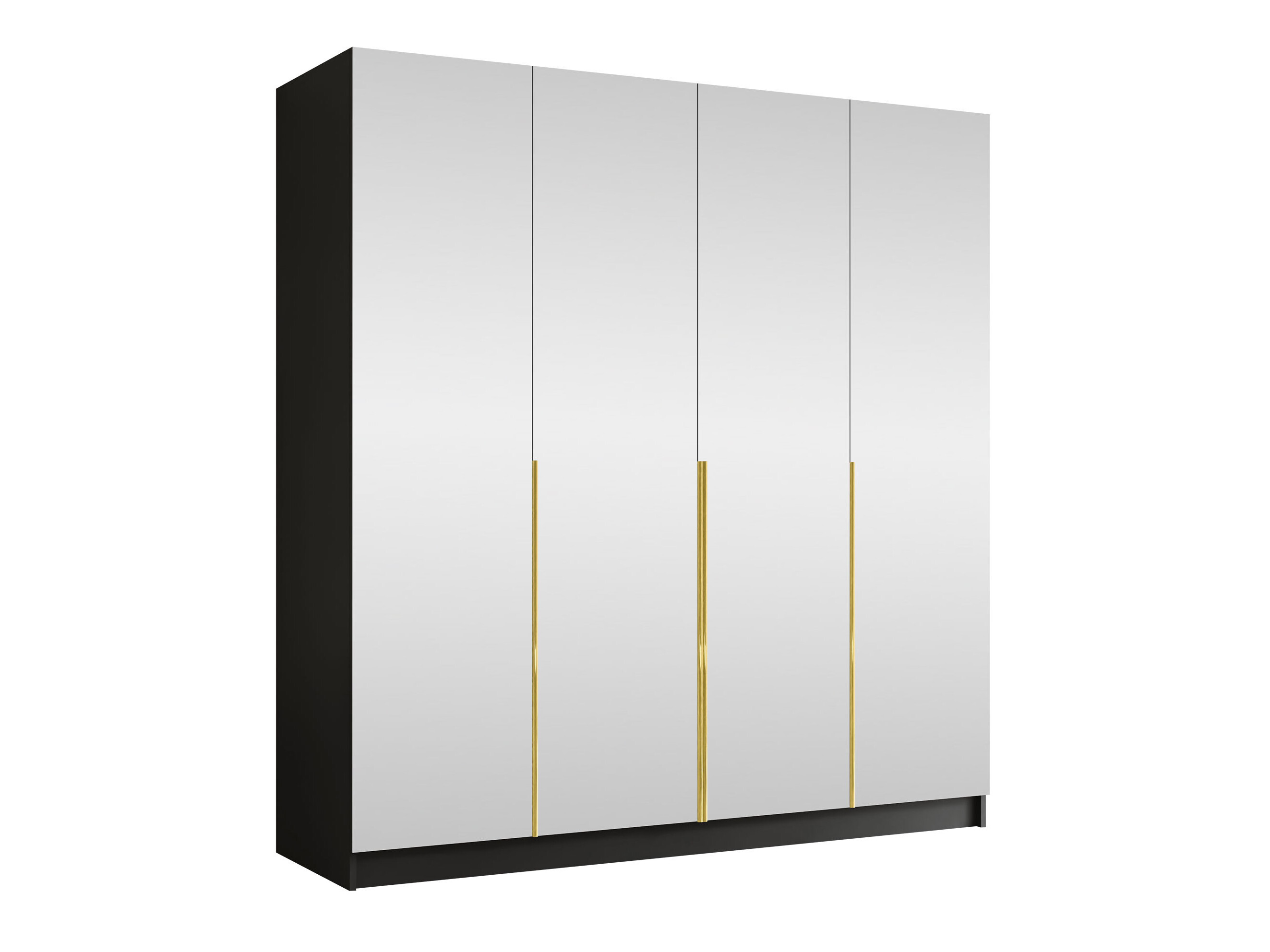 Kledingkast Closico Navor III (Zwart)