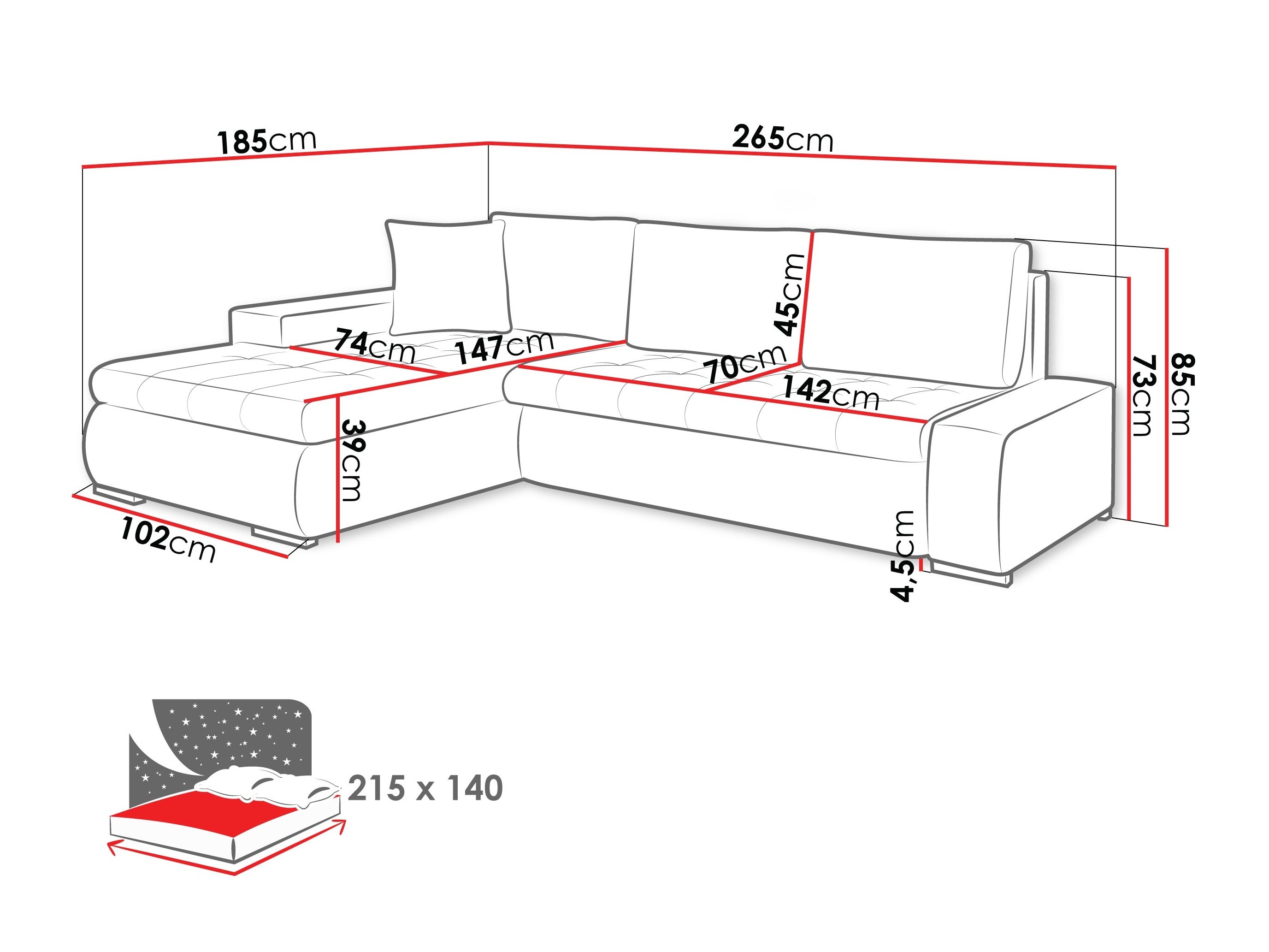 Hoekbank Comfivo Nitor (Poso 100)