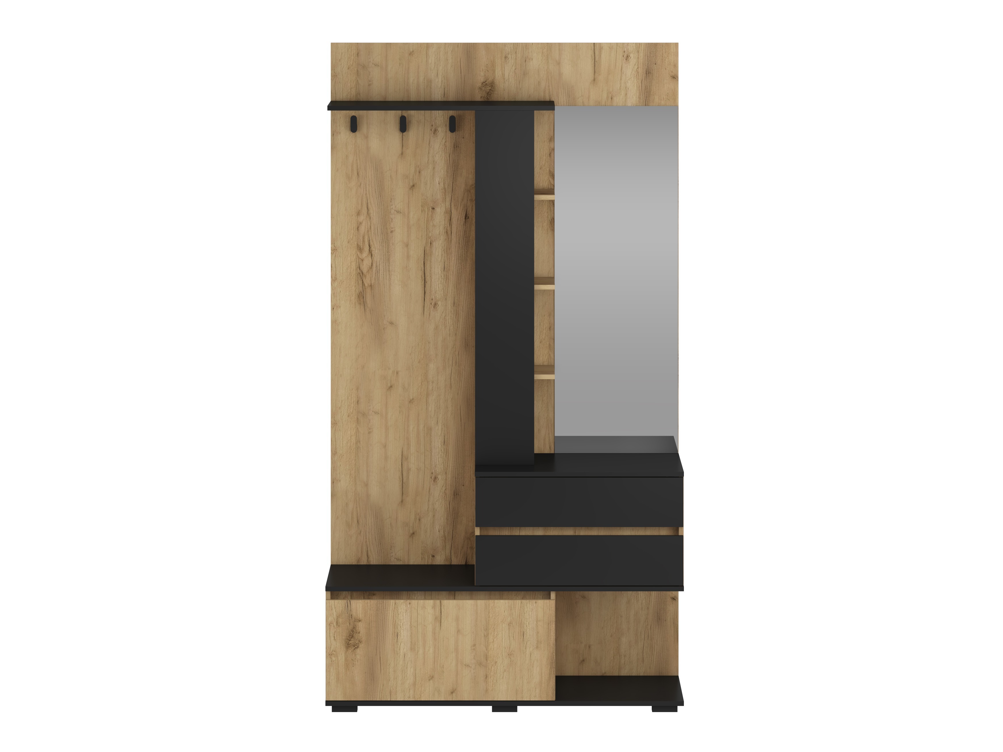 Gangmeubelset Houston 2123 (Gouden eik + Zwart)