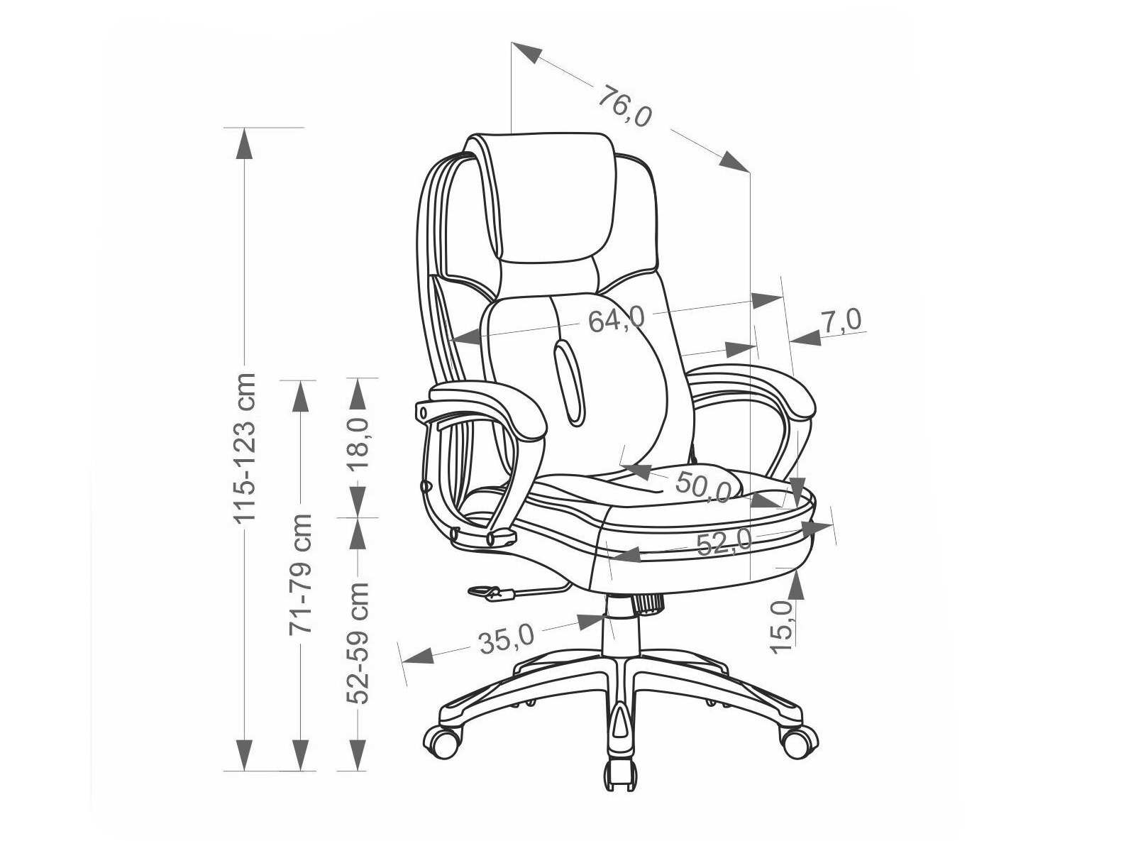 Bureaustoel Houston 2133