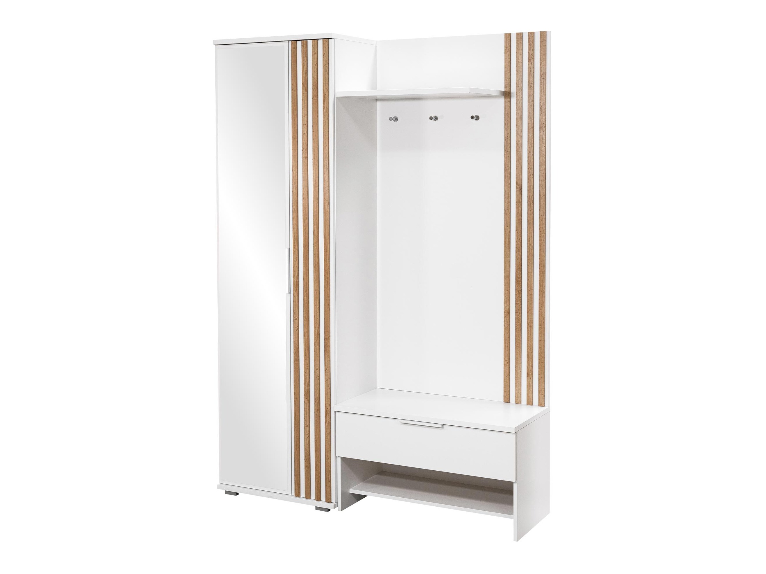 Gangmeubelset Honolulu 161 (Wit + Wotan eik)