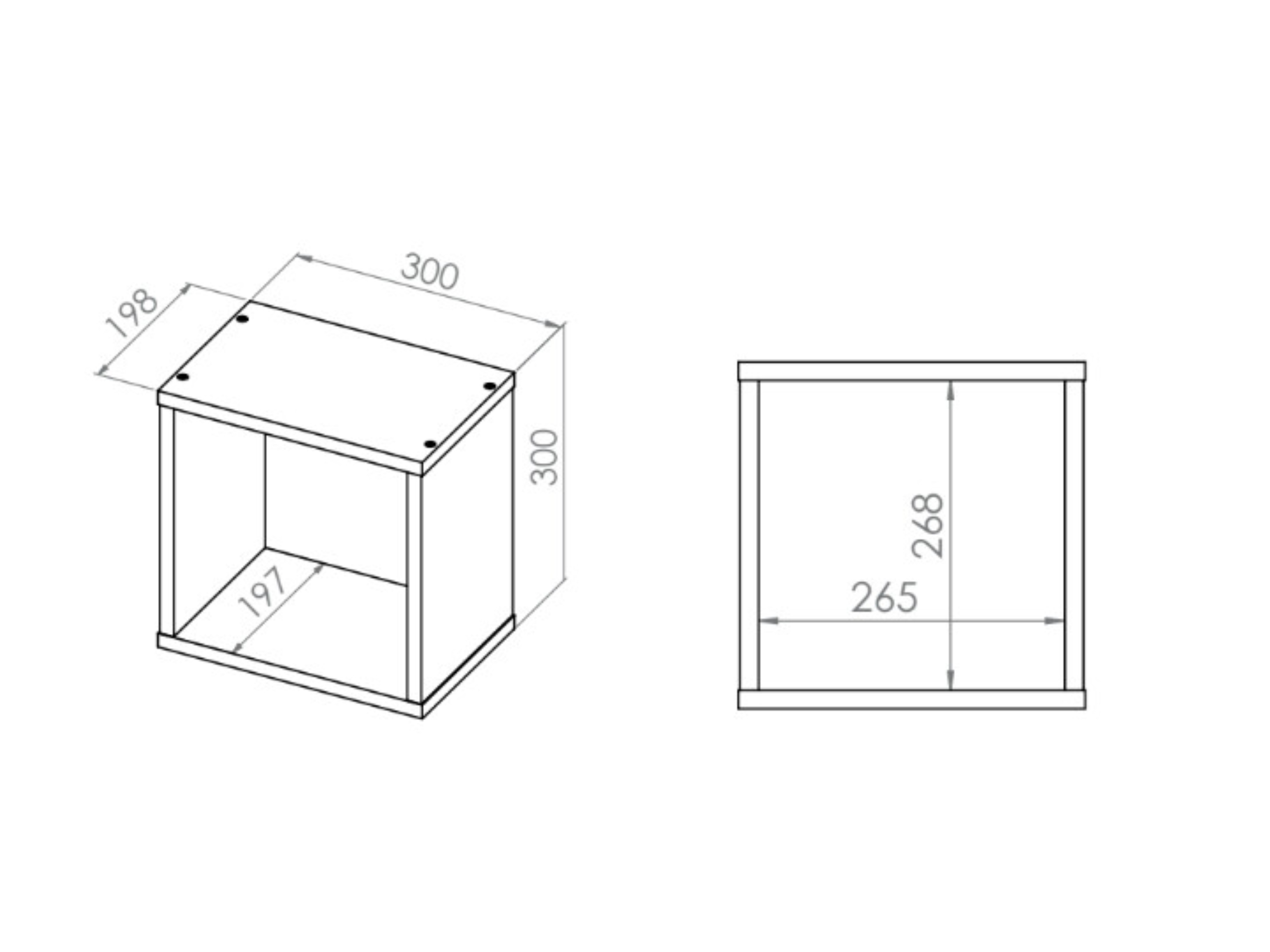 Wandplank Tivruve 112 (Wit)