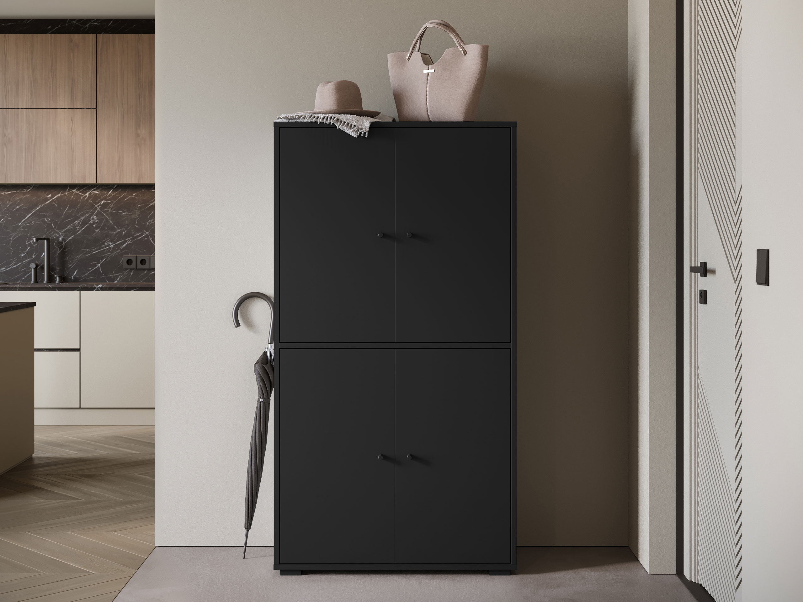 Dressoir Sarasota 196 (Zwart)