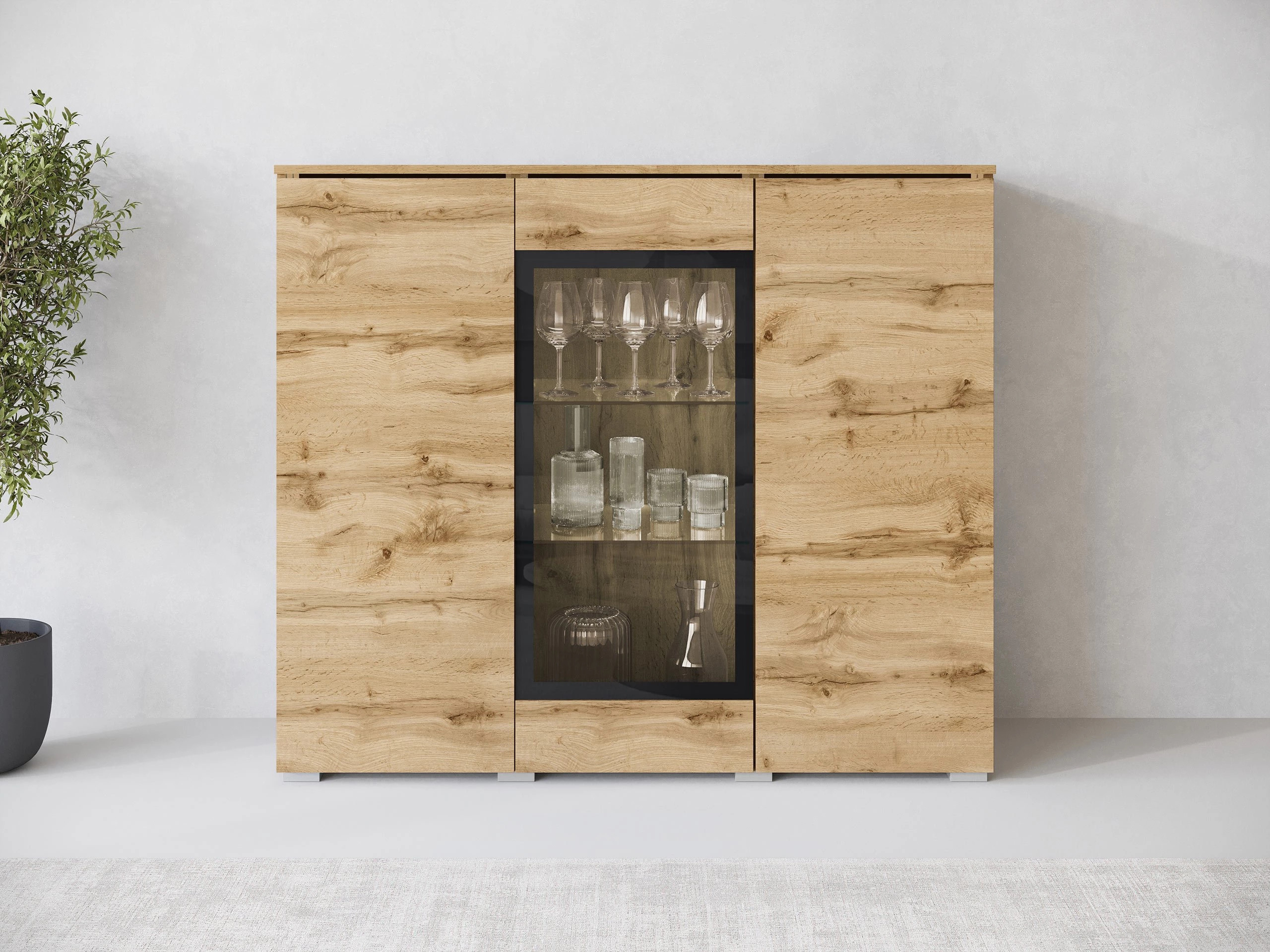 Dressoir Mirfivo 103 (Wotan eik)