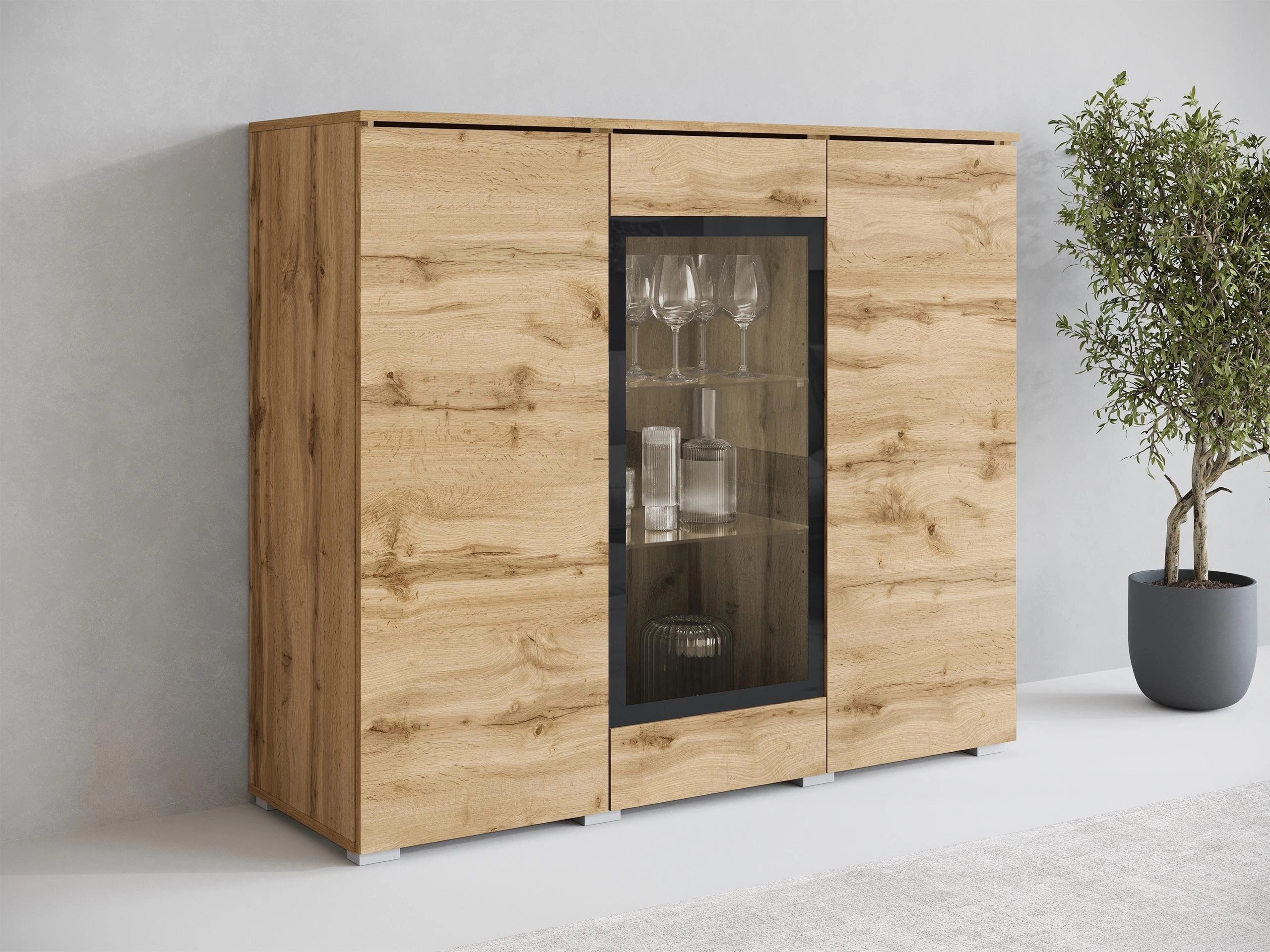 Dressoir Mirfivo 103 (Wotan eik)