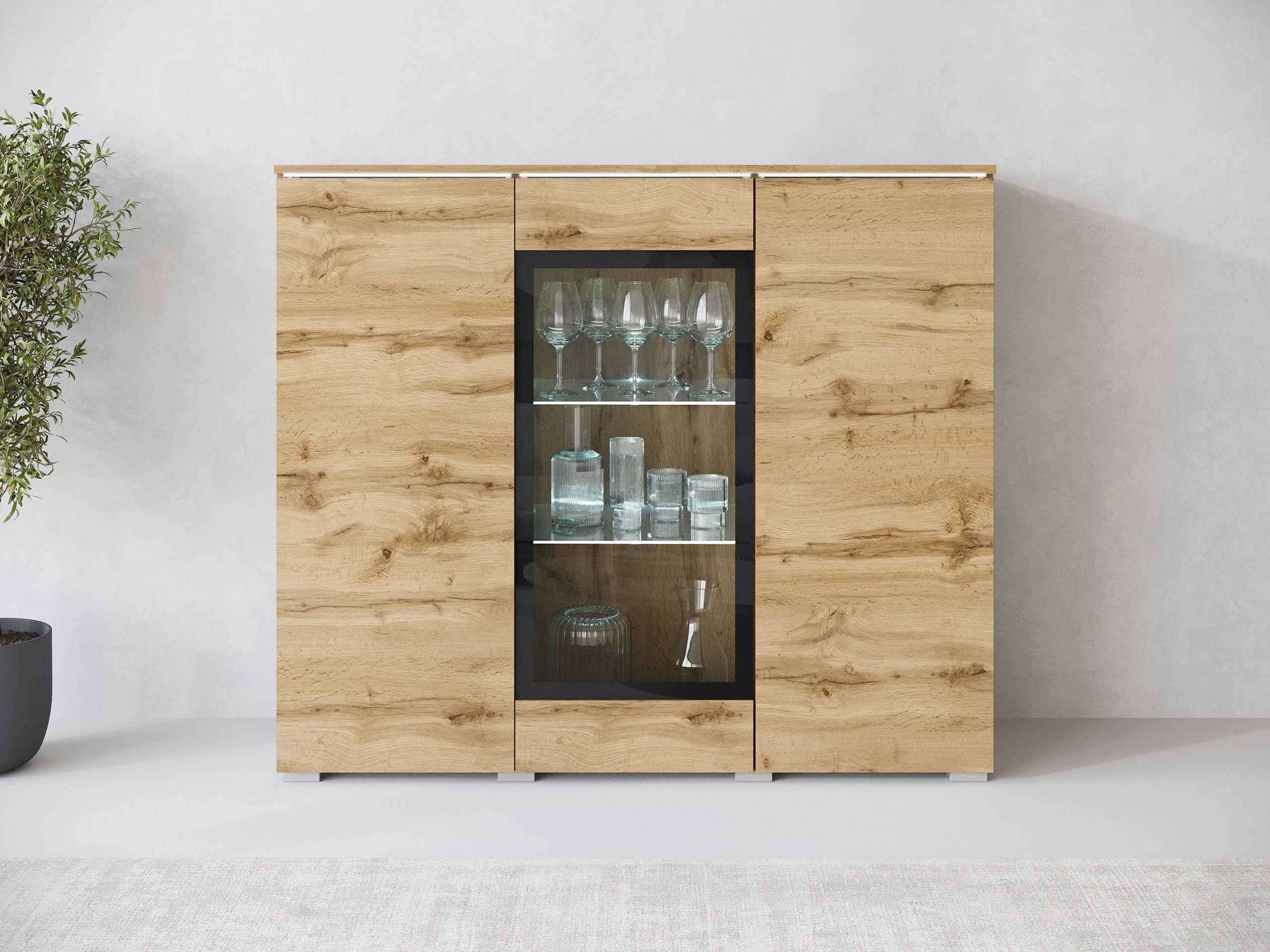 Dressoir Mirfivo 103 (Wotan eik)