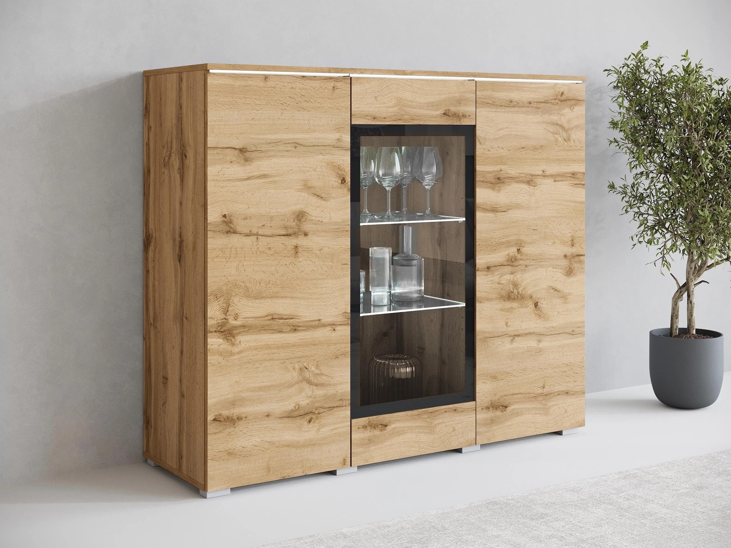 Dressoir Mirfivo 103 (Wotan eik)
