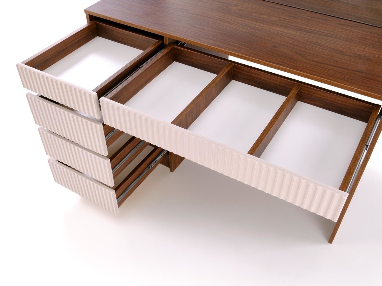 Kaptafel Houston Gaudium I (Kasjmier + Notenhout)