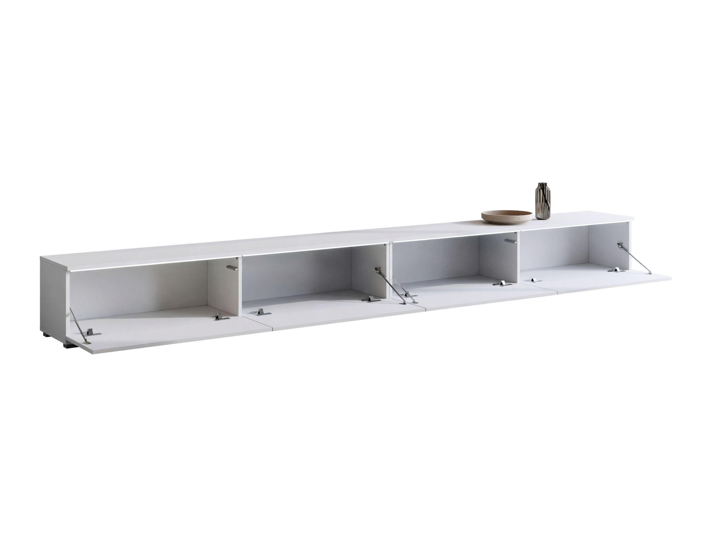 TV-meubel Sarasota 199 (Wit + Glanzend wit)