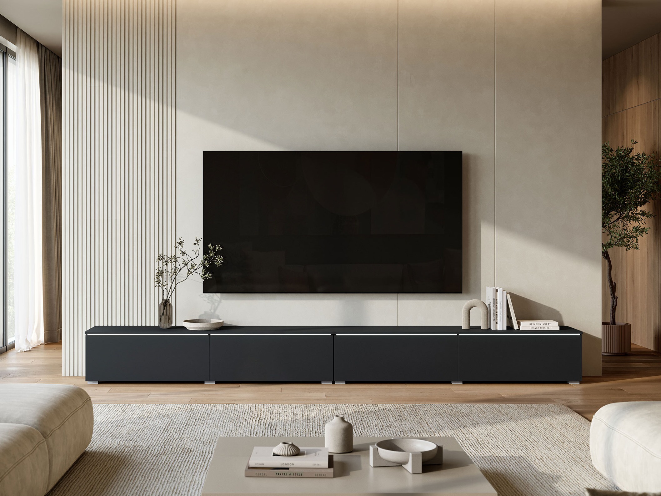 TV-meubel Sarasota 199 (Zwart)