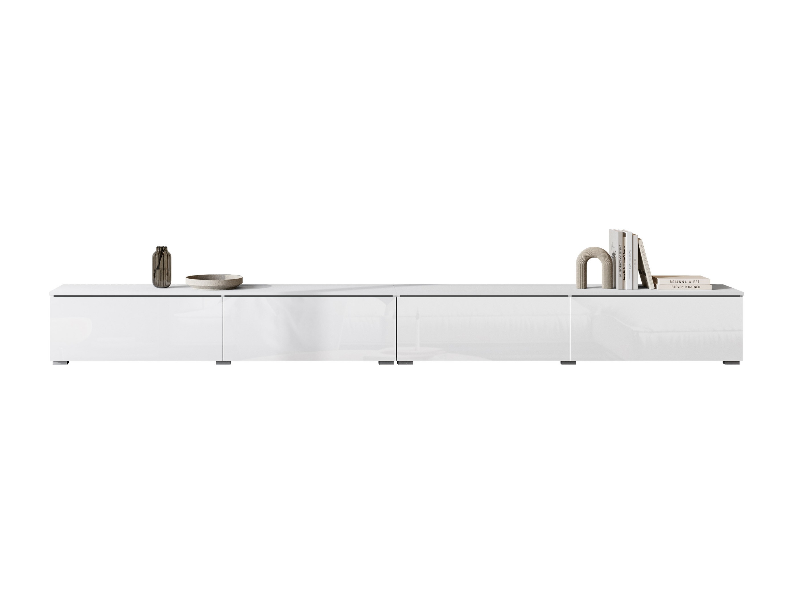TV-meubel Sarasota 199 (Wit + Glanzend wit)