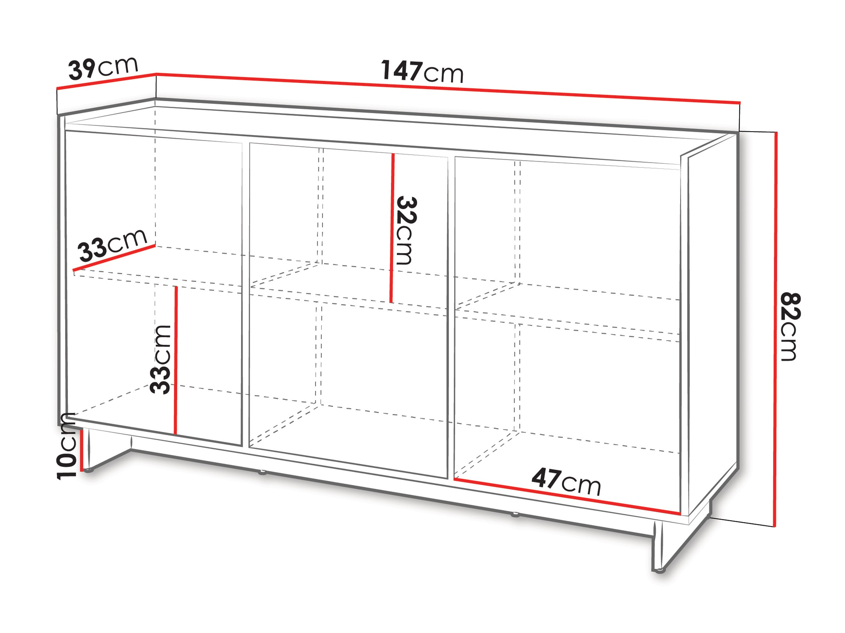 Dressoir Talcoro 100 (Notenhout)