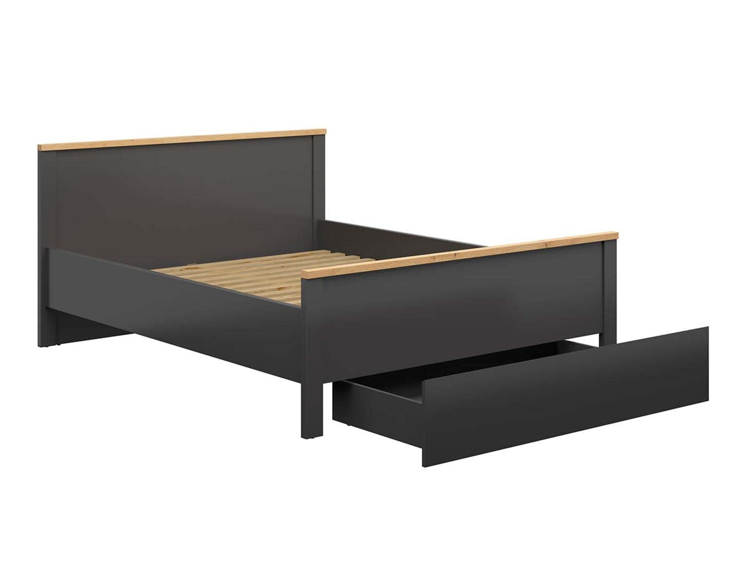 Bed Sordoro 110 (Grafiet + Artisan eiken)