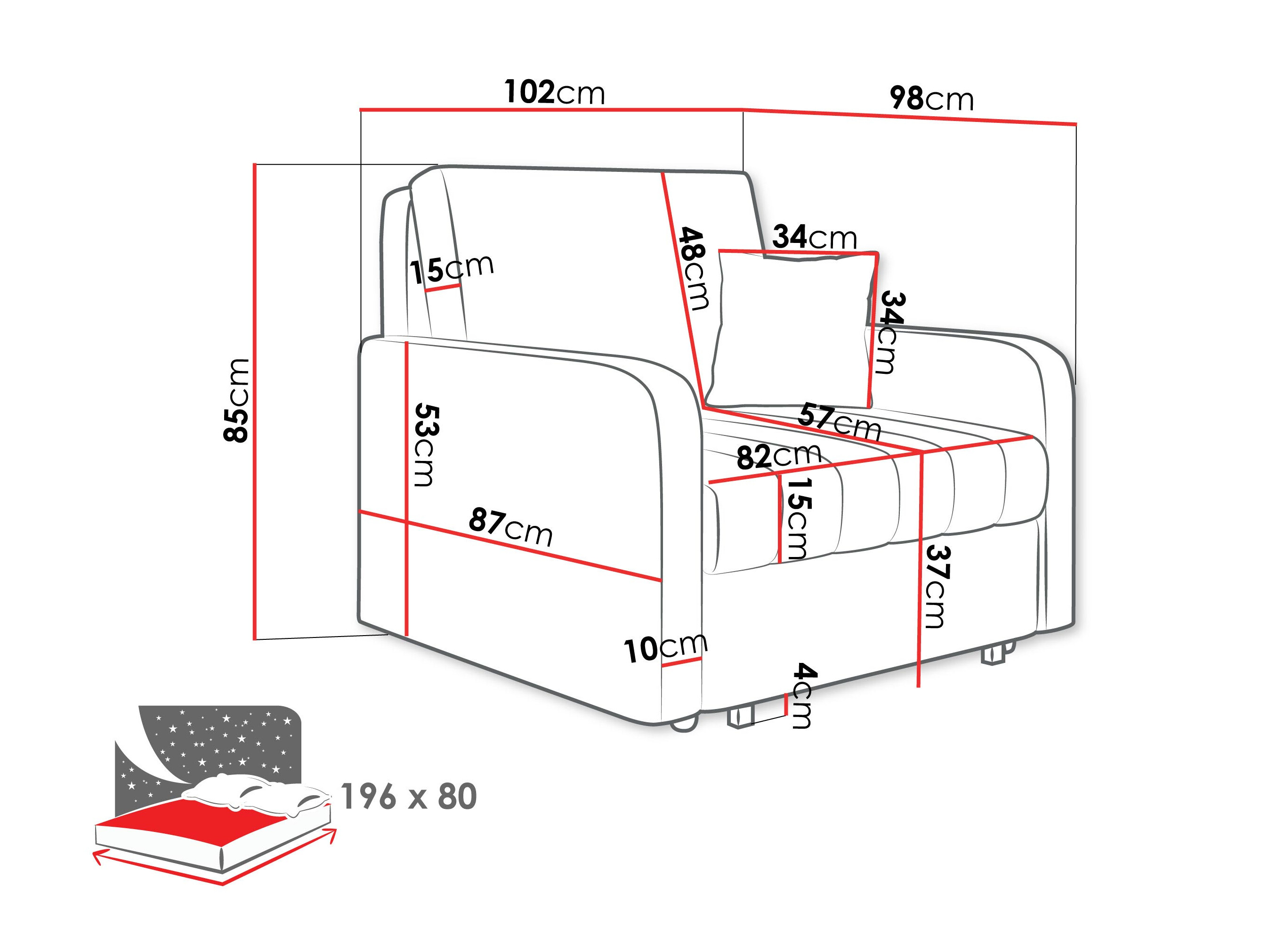 Fauteuil Columbus 258 (Polo 872)