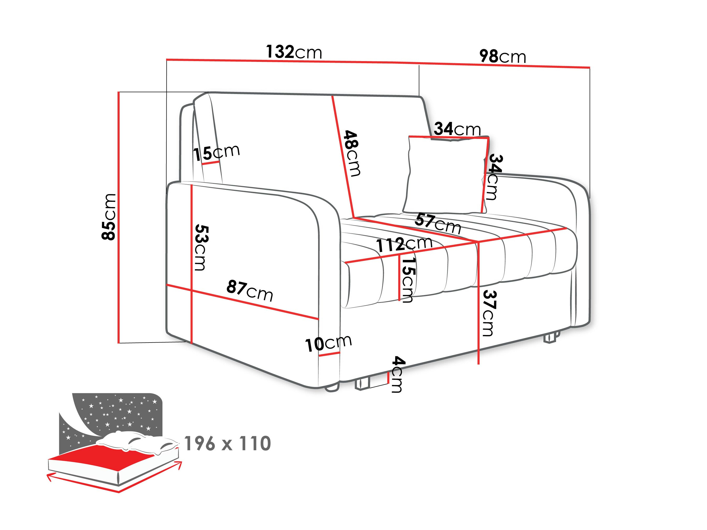 Slaapbank Columbus 259 (Polo 894)