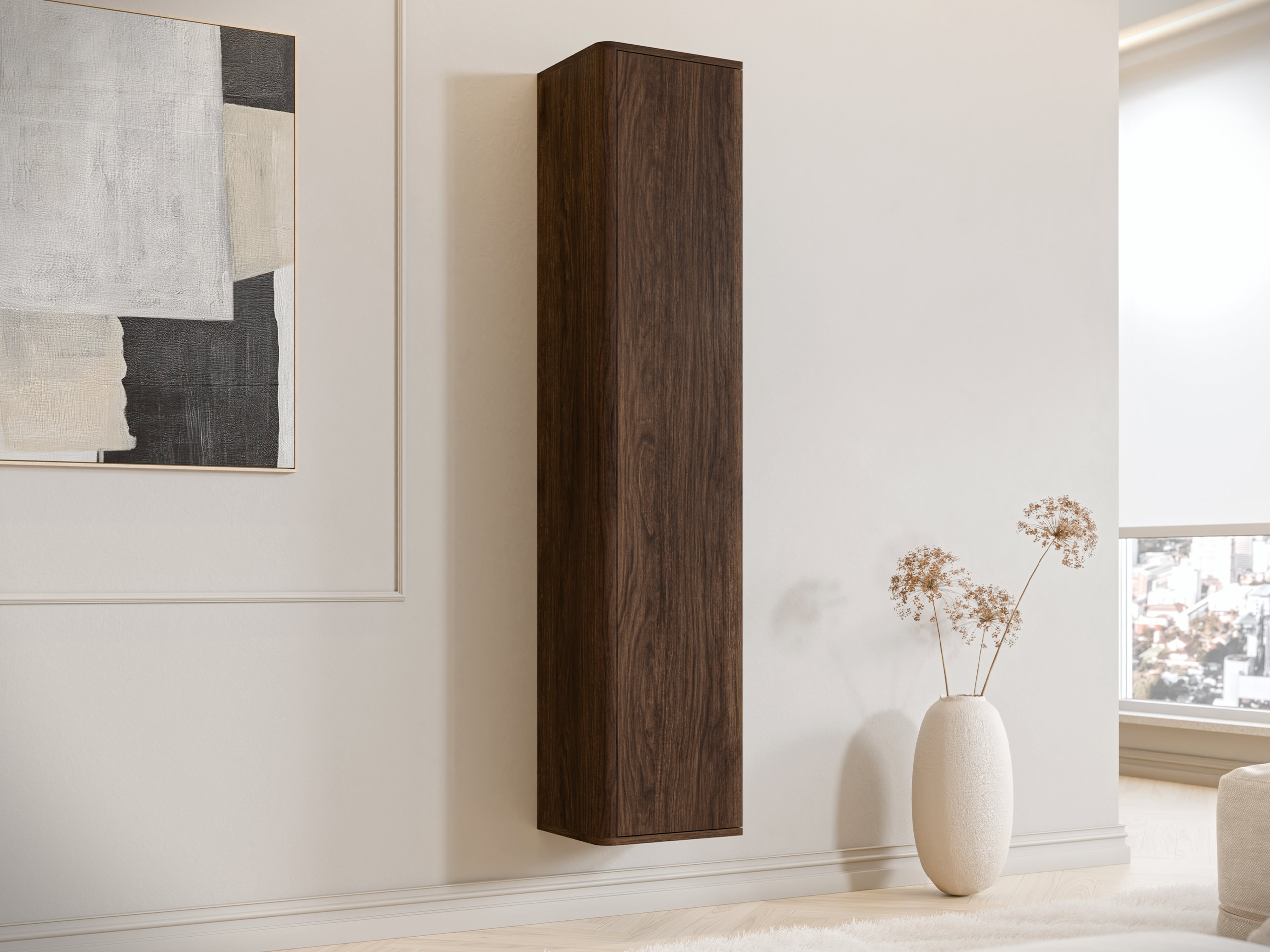 Wandplank Dormele 117 (Notenhout)