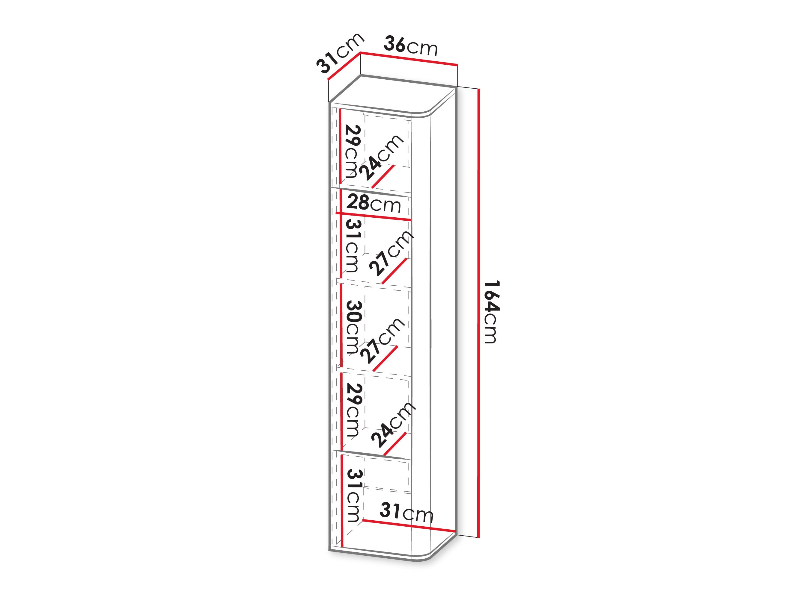 Wandplank Dormele 118 (Notenhout)